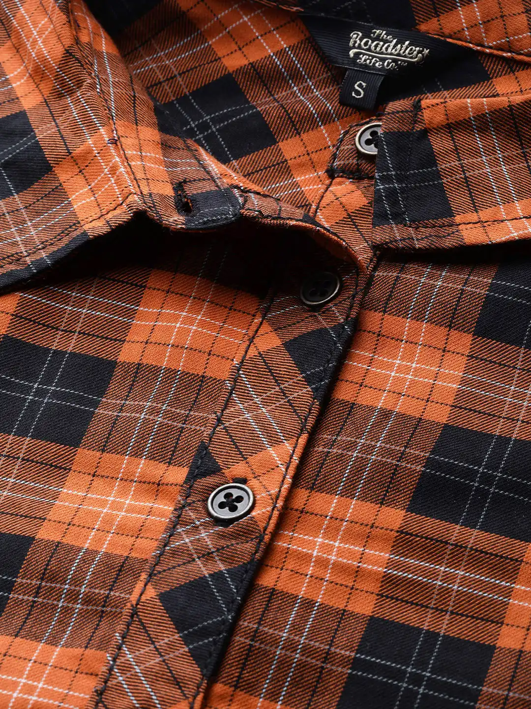 Buy The Roadster Lifestyle Co Women Rust Orange & Black Regular