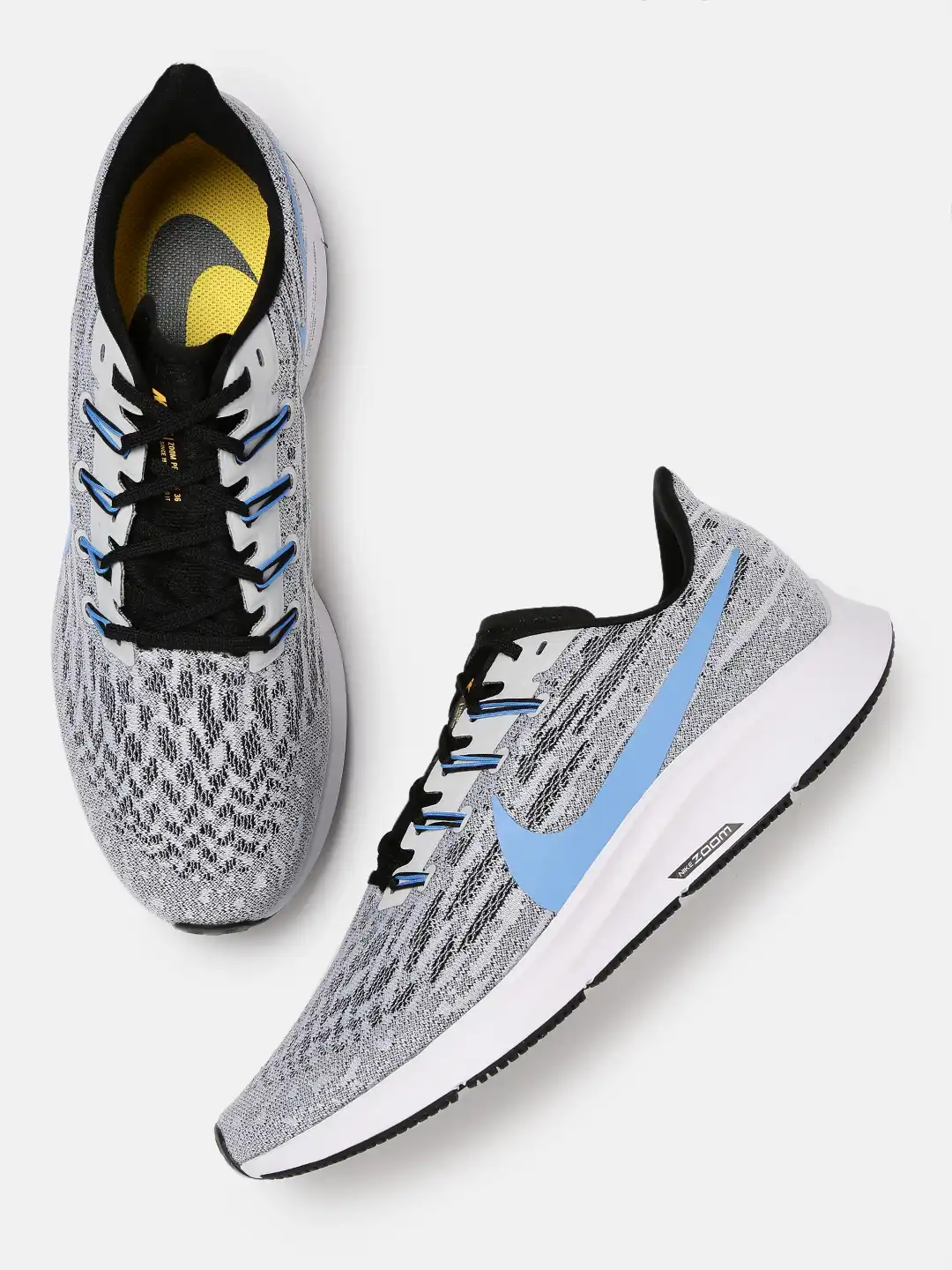 Buy Nike Men White AIR ZOOM PEGASUS 36 Running Shoes - Sports