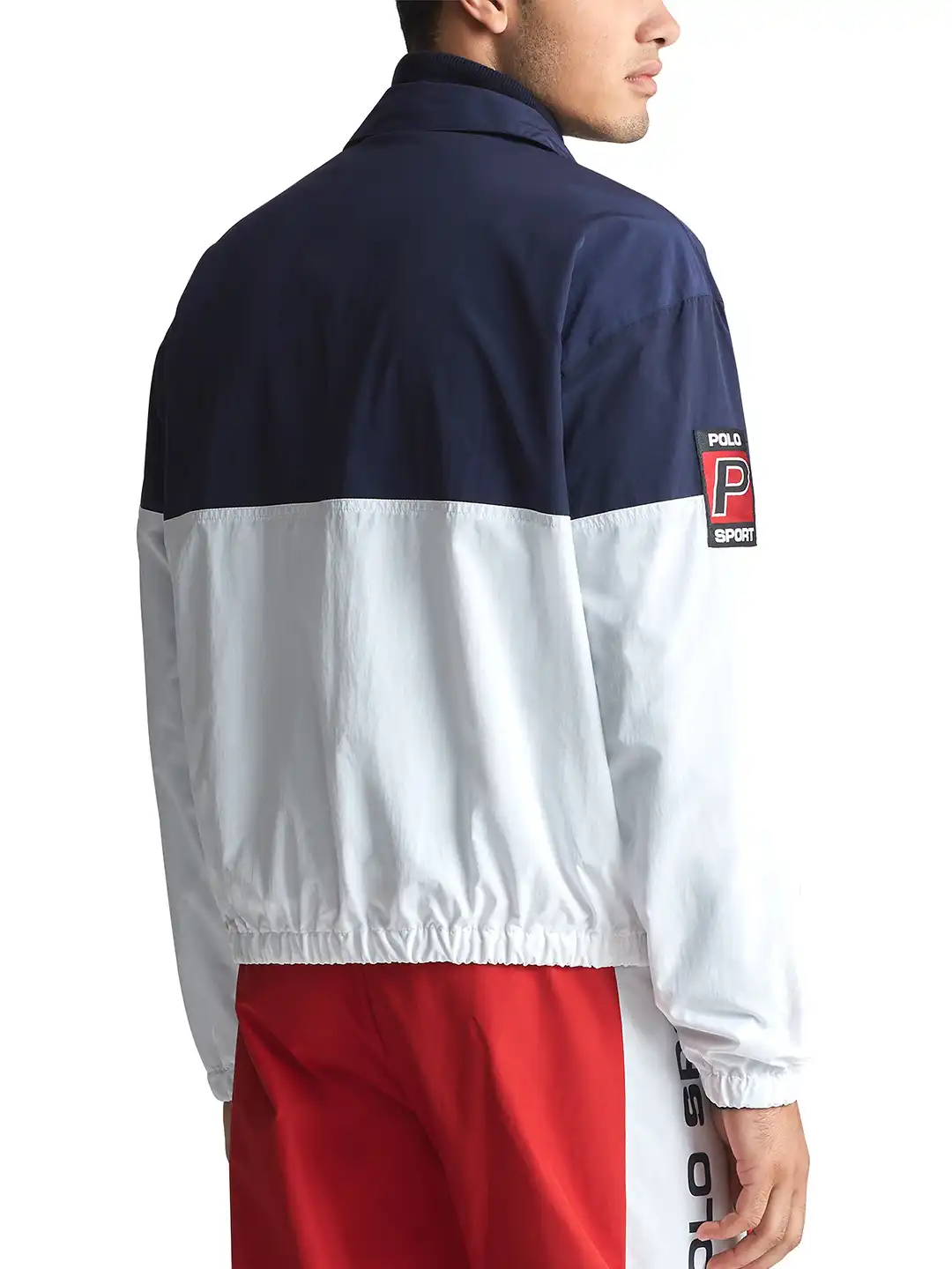 Buy Polo Ralph Lauren Men White & Navy Blue Colourblocked Polo