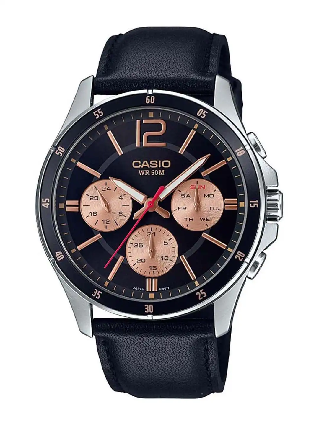 Buy CASIO Enticer Men Black Analogue Watch A1746 MTP-1374L-1A2VDF
