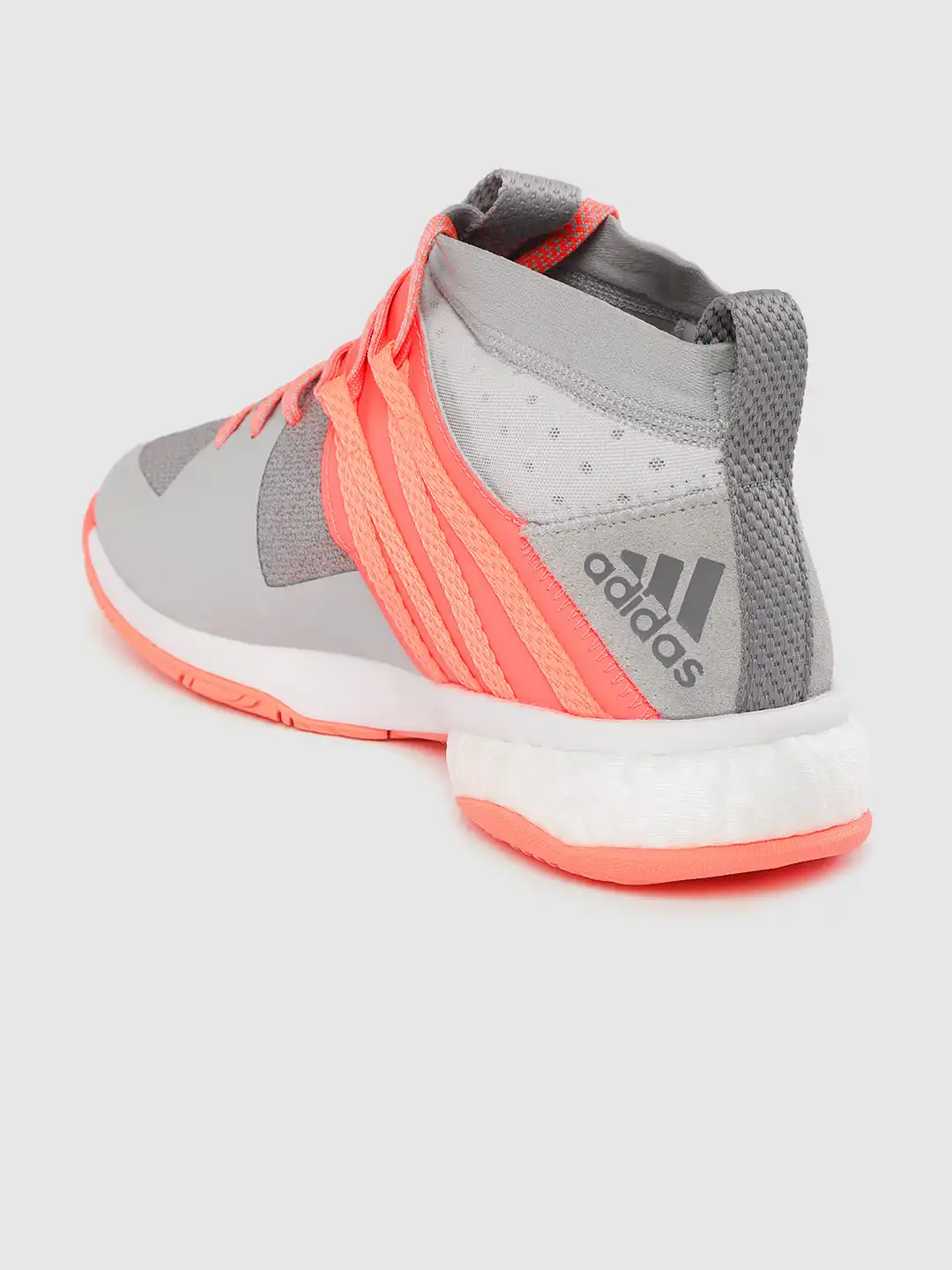 Buy ADIDAS Unisex Grey & Coral Pink Woven Design Wucht P8.1 Mid