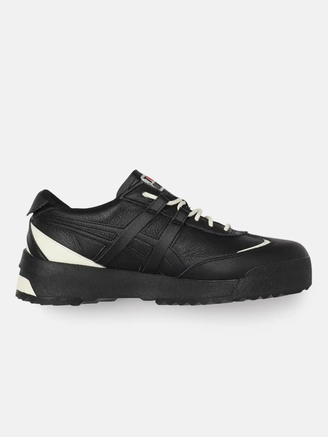 Onitsuka Tiger ブラックスニーカー Buy Onitsuka Tiger Unisex Black Delegation EX Leather Sneakers