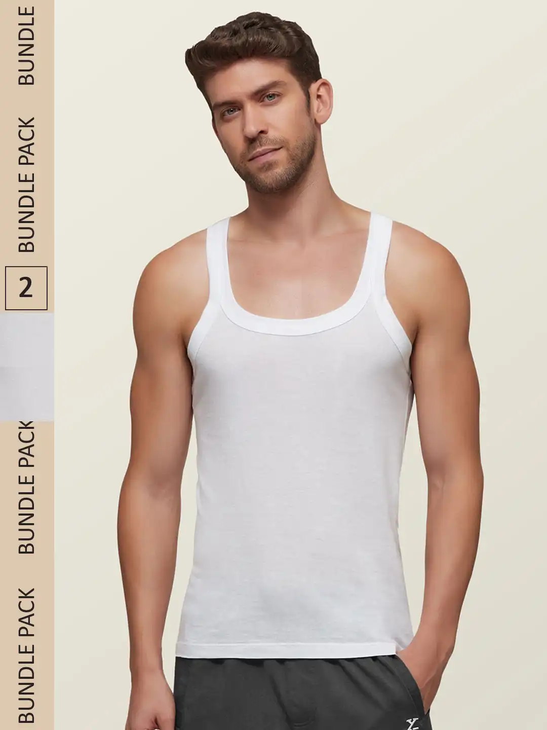 Buy XYXX Men IntelliSoft Antimicrobial Square Neck Pack of 2 Ace