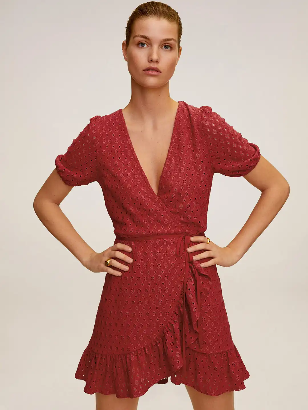strapless open back dress SUZY WRAP DRESS L
