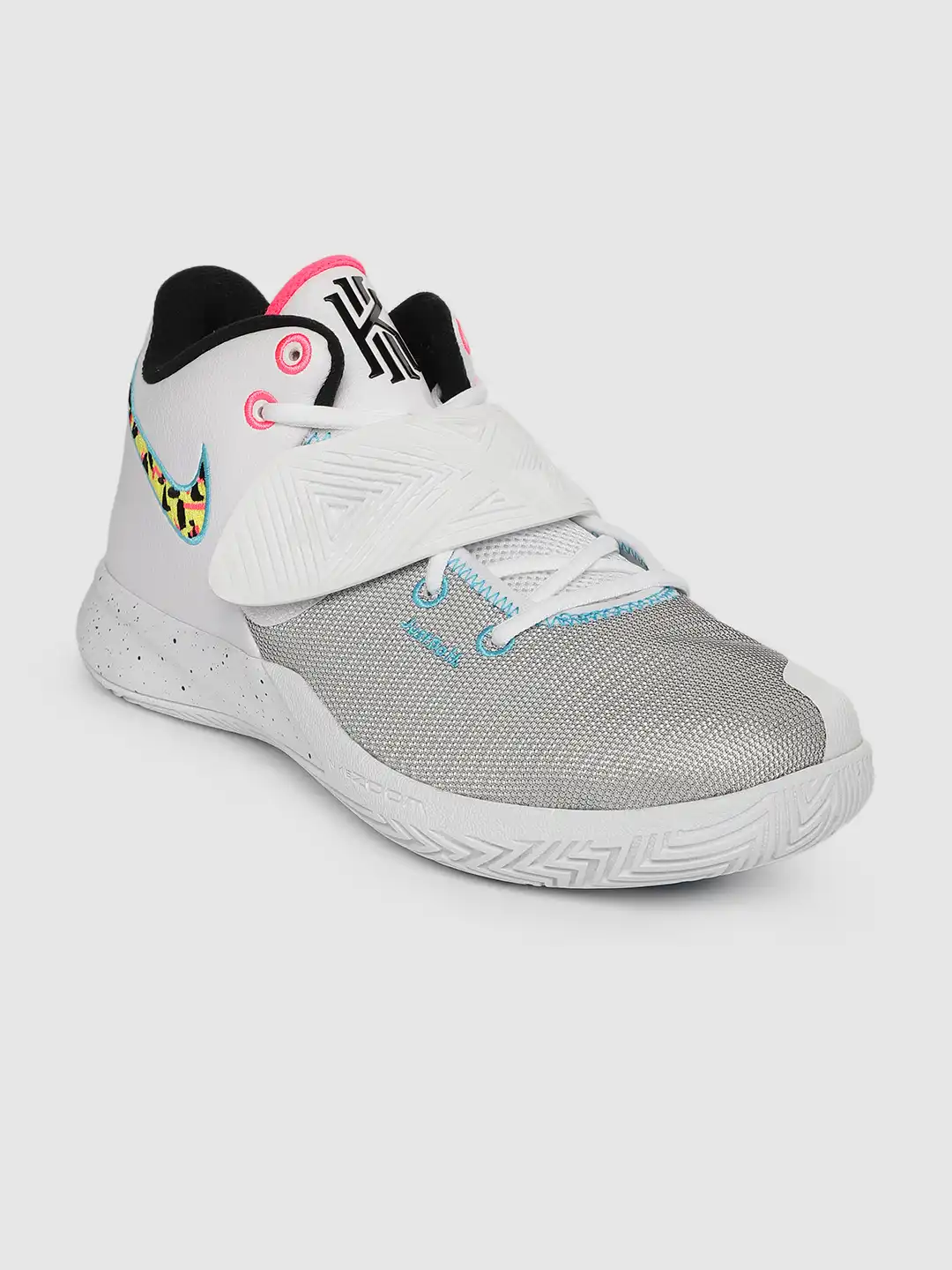 Buy Nike Men White & Grey KYRIE FLYTRAP III EP Basketball Shoes