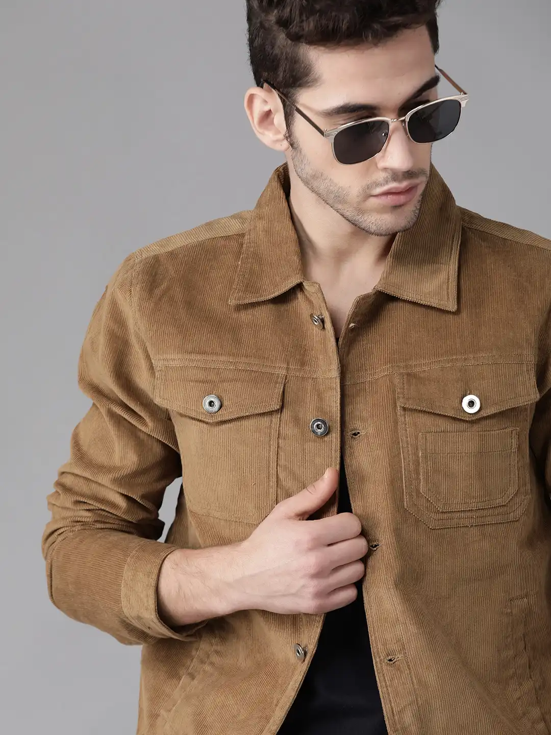 corduroy overshirt dark brown corduroy jacket mens