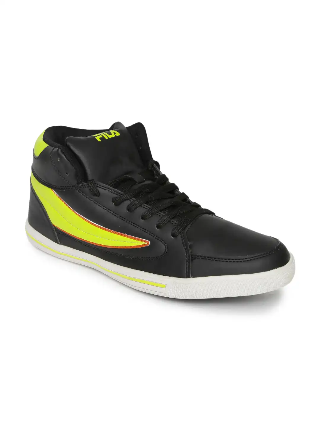 Buy FILA Men Black & Neon Green Streetmate II Casual Shoes