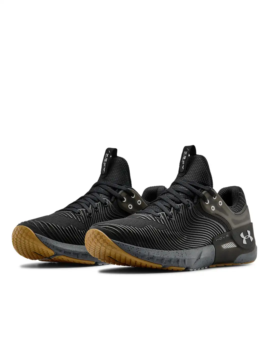 Buy UNDER ARMOUR Men Black & Charcoal Grey HOVR Apex 2 Woven