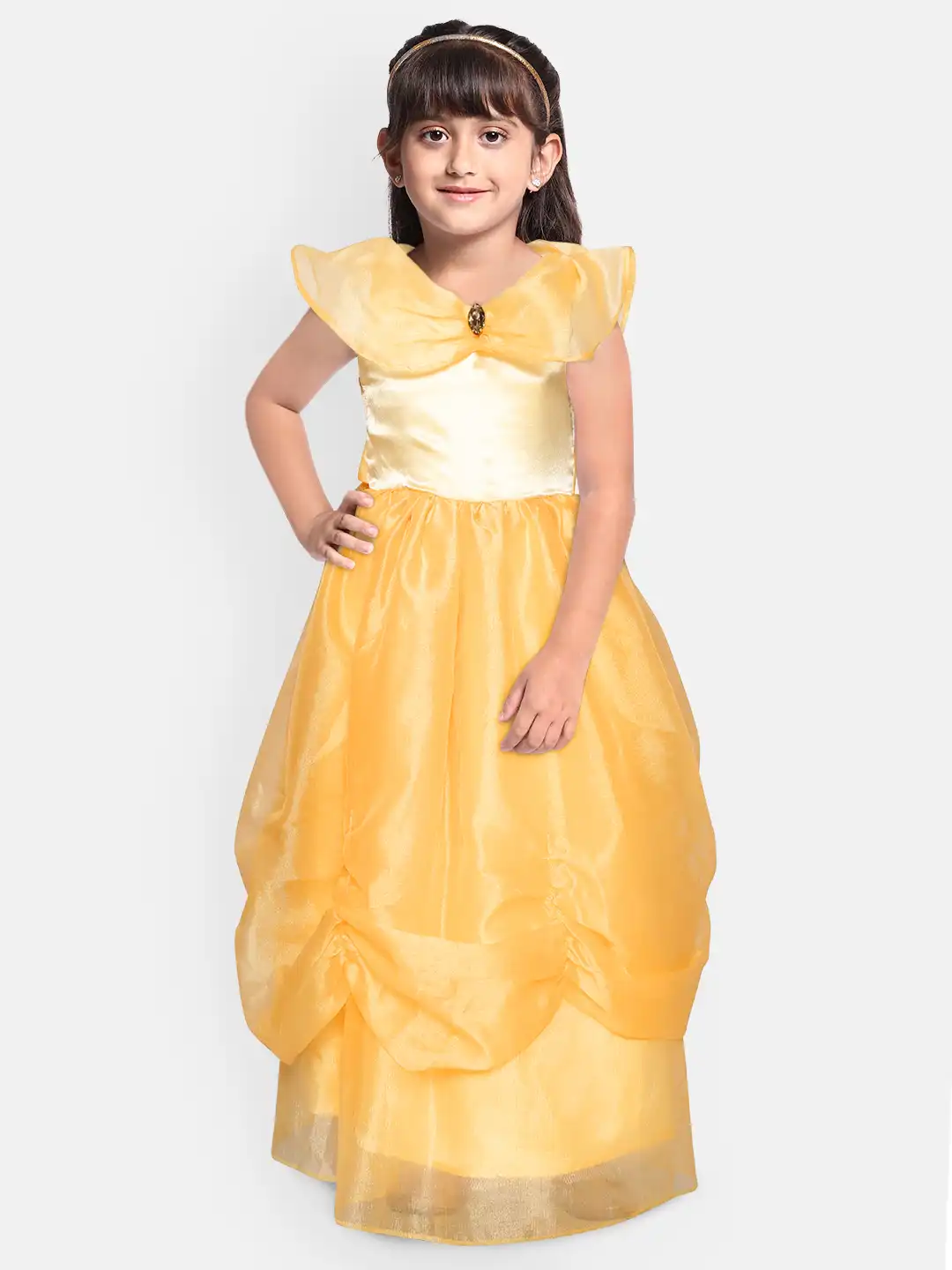 yellow dress princess disney Belle Inspired Dress, Yellow Princess Costume, Toddler Girl Ball Gown