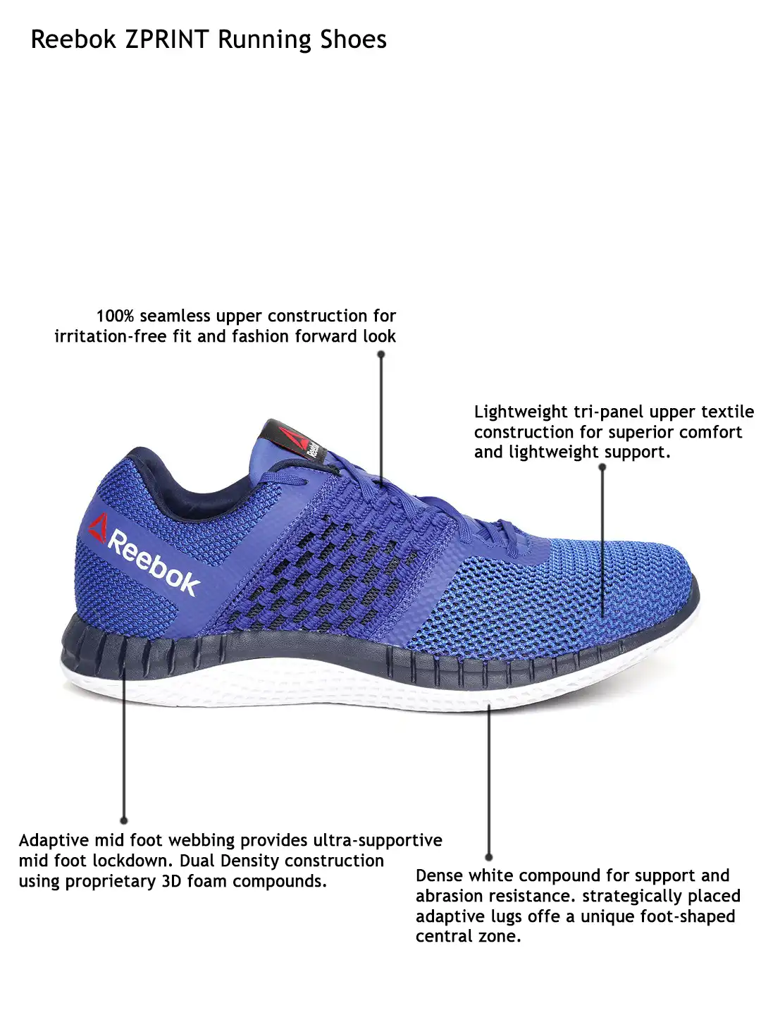 Buy Reebok Men Blue Zprint Running Shoes - Sports Shoes for Men