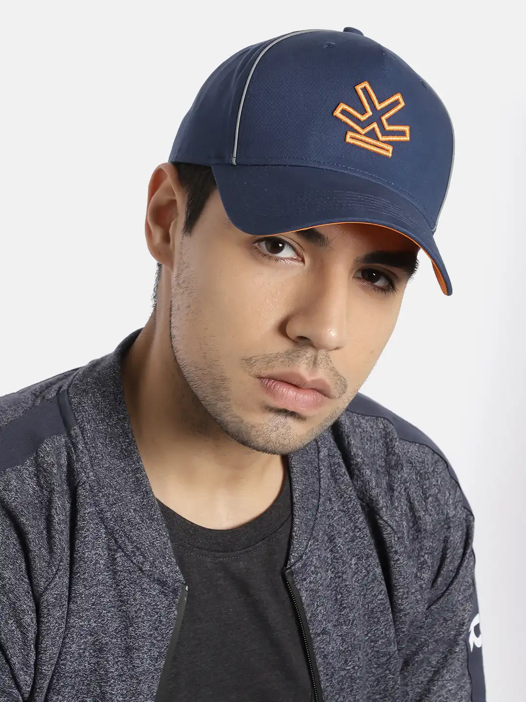 Buy WROGN Unisex Navy Blue Embroidered Baseball Cap - Caps for