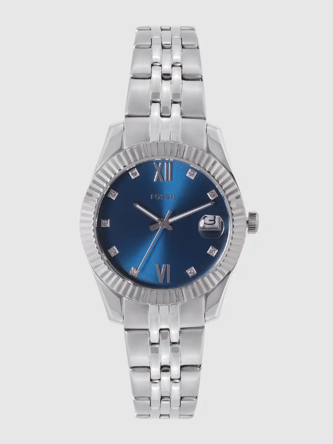 Buy Fossil Women Navy Blue Scarlette Mini Analogue Watch  display picture 1