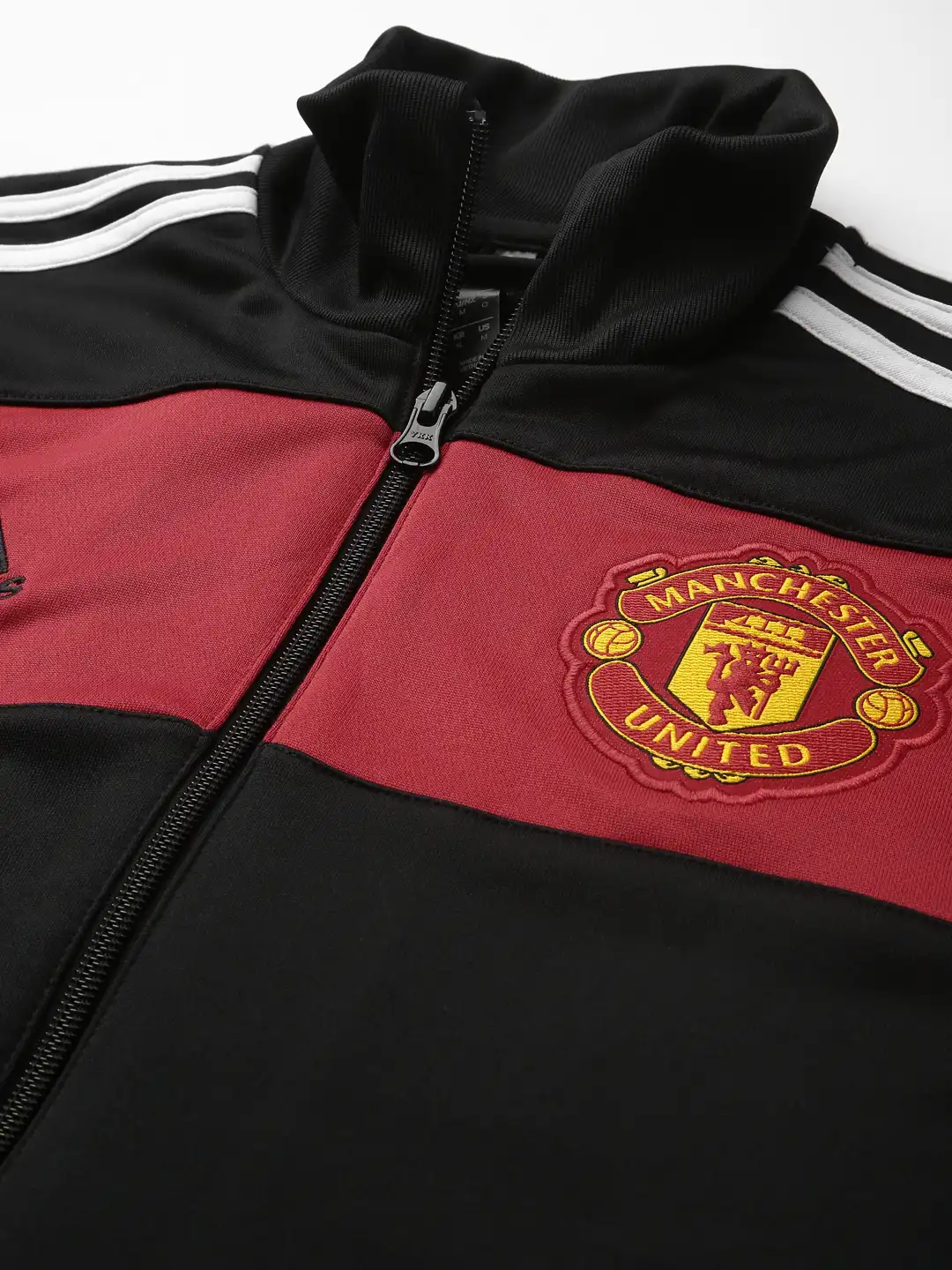Buy Adidas Men Black & Red Football Manchester United 3-Stripes