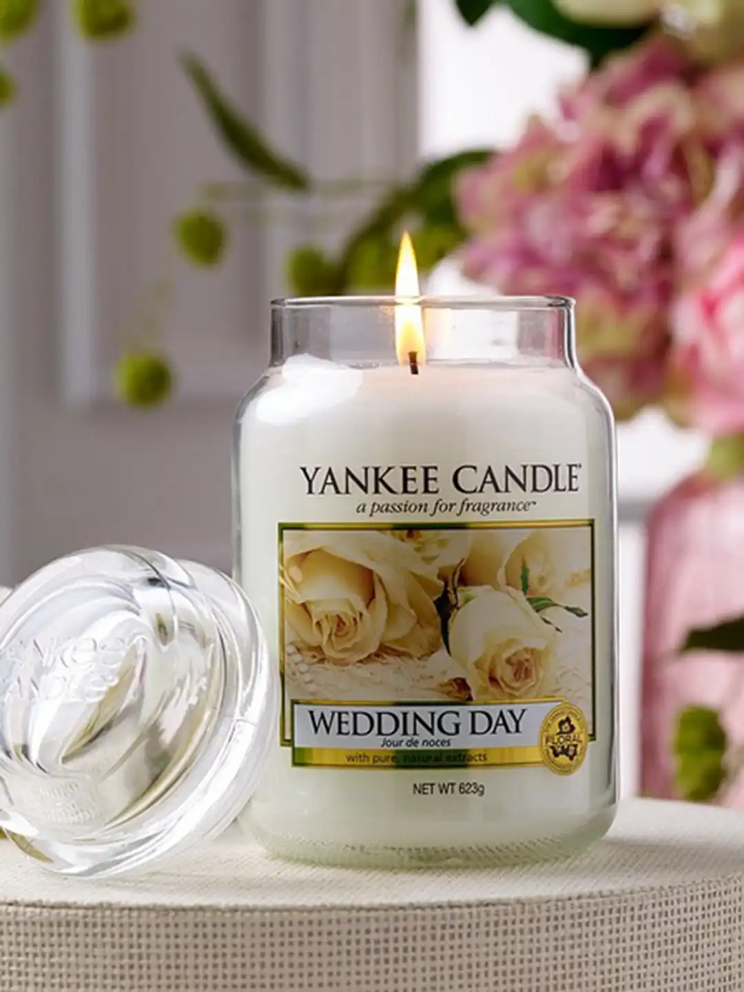 Buy YANKEE CANDLE White Classic Large Jar Wedding Day Scented Candles - Candles for Unisex 13028524