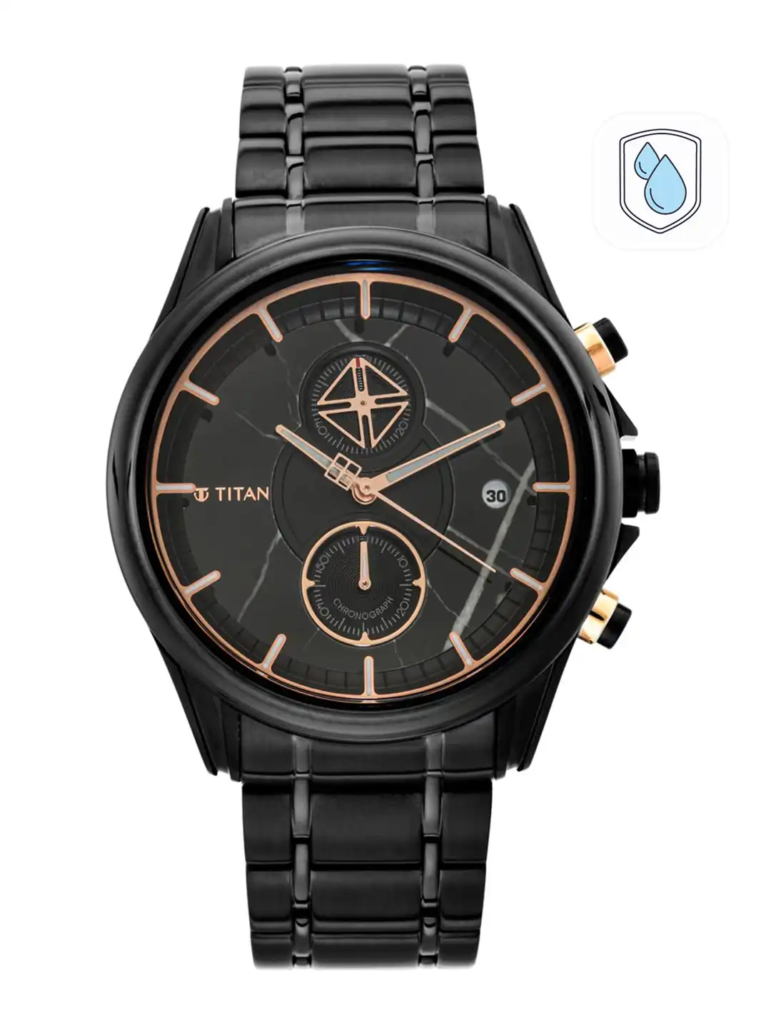 Buy Titan Men Black Analogue Watch 1847KM02 - Watches for Men