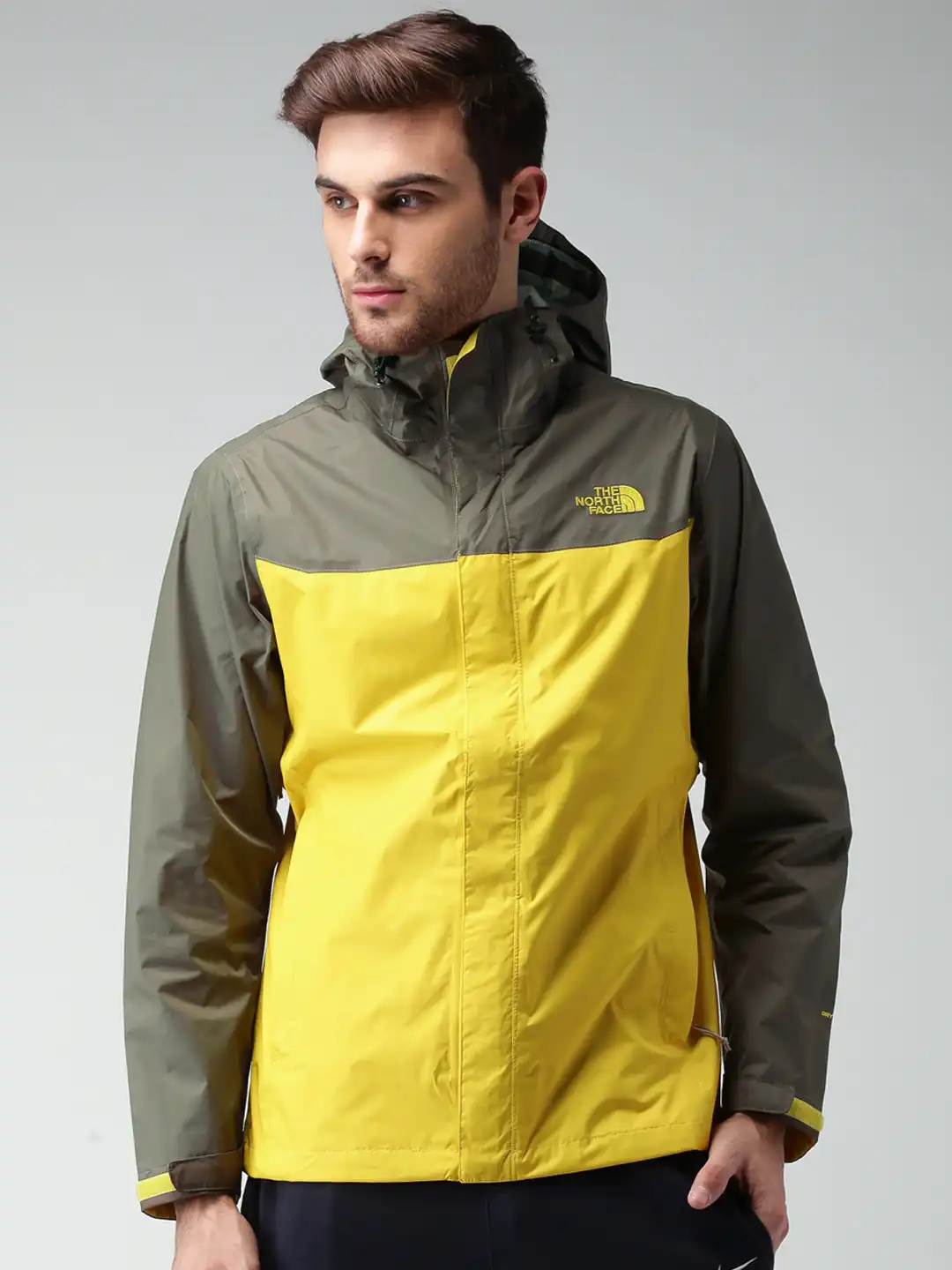 The North Face ジャケット 緑/黄　NS61311 Buy The North Face Yellow & Olive Green Windcheater Hooded Jacket