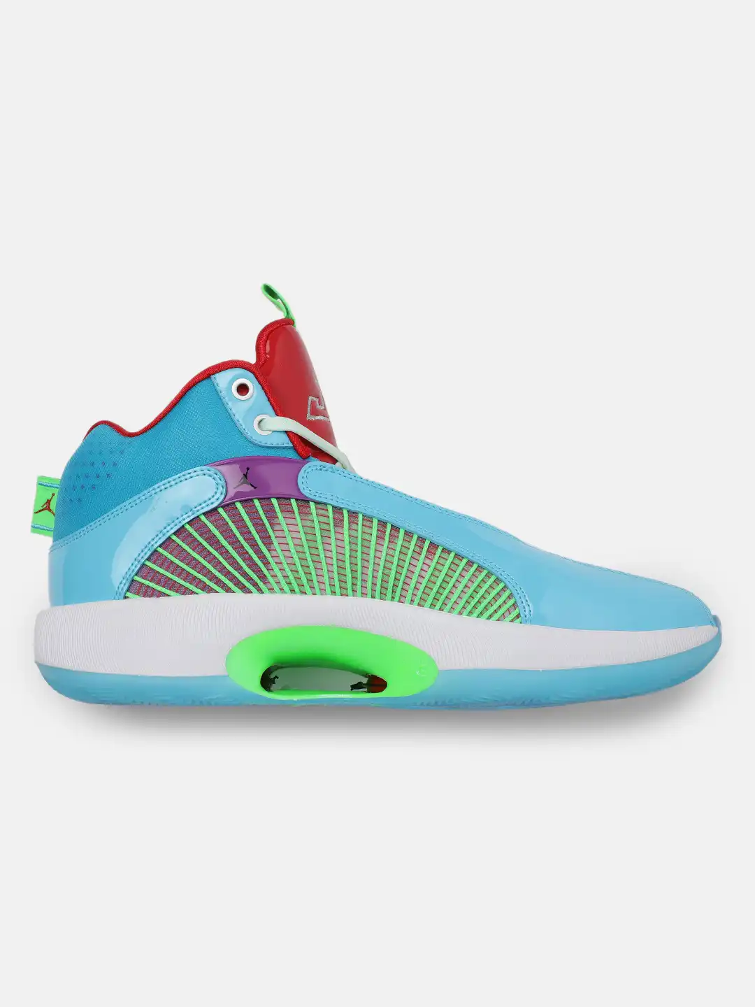 Buy Nike Men Blue AIR JORDAN XXXV WIP PF Mid-Top Basketball Shoes