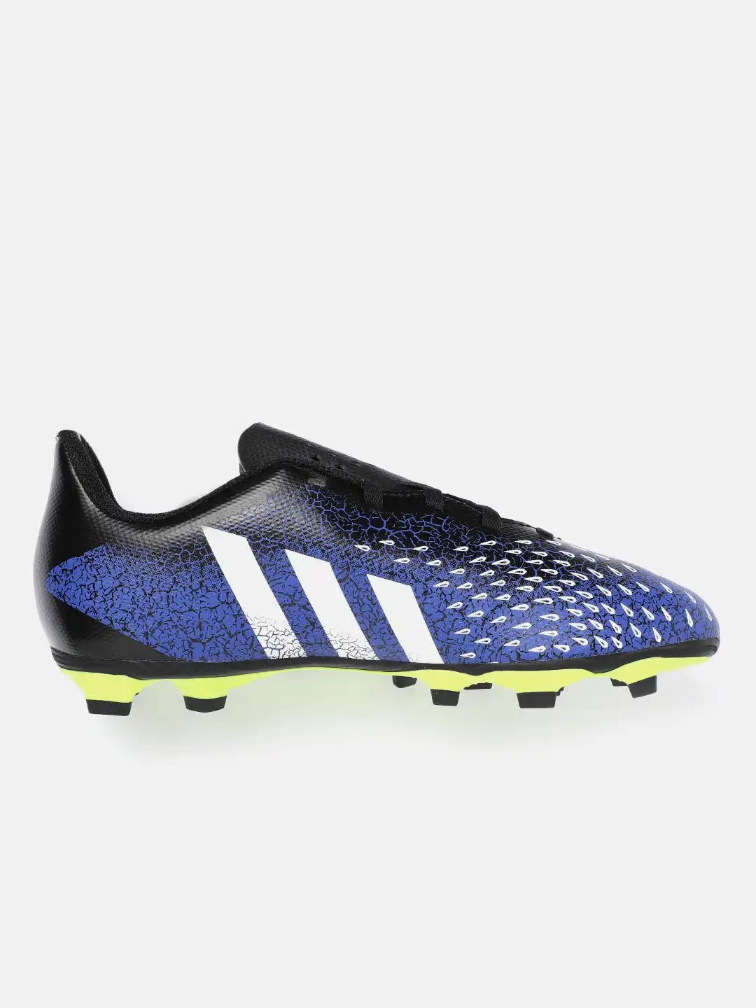Buy ADIDAS Boys Black & Blue Predator Freak .4 Flexible Ground