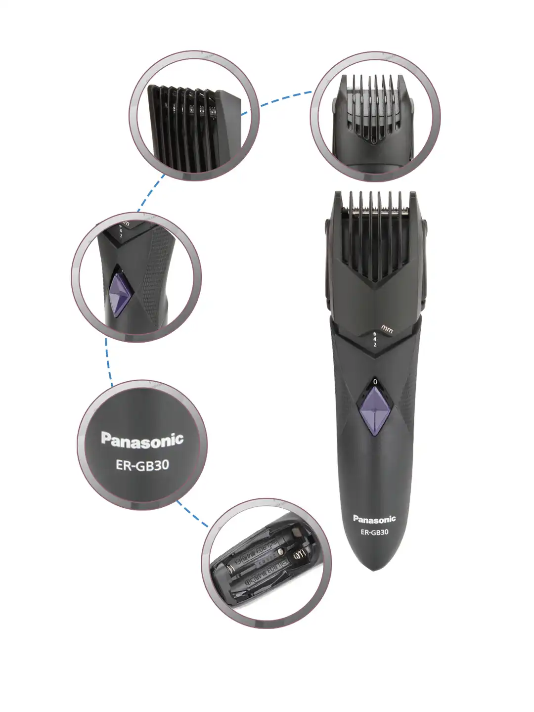 Buy Panasonic Men Black Trimmer - Trimmer for Men 1350166 | Myntra