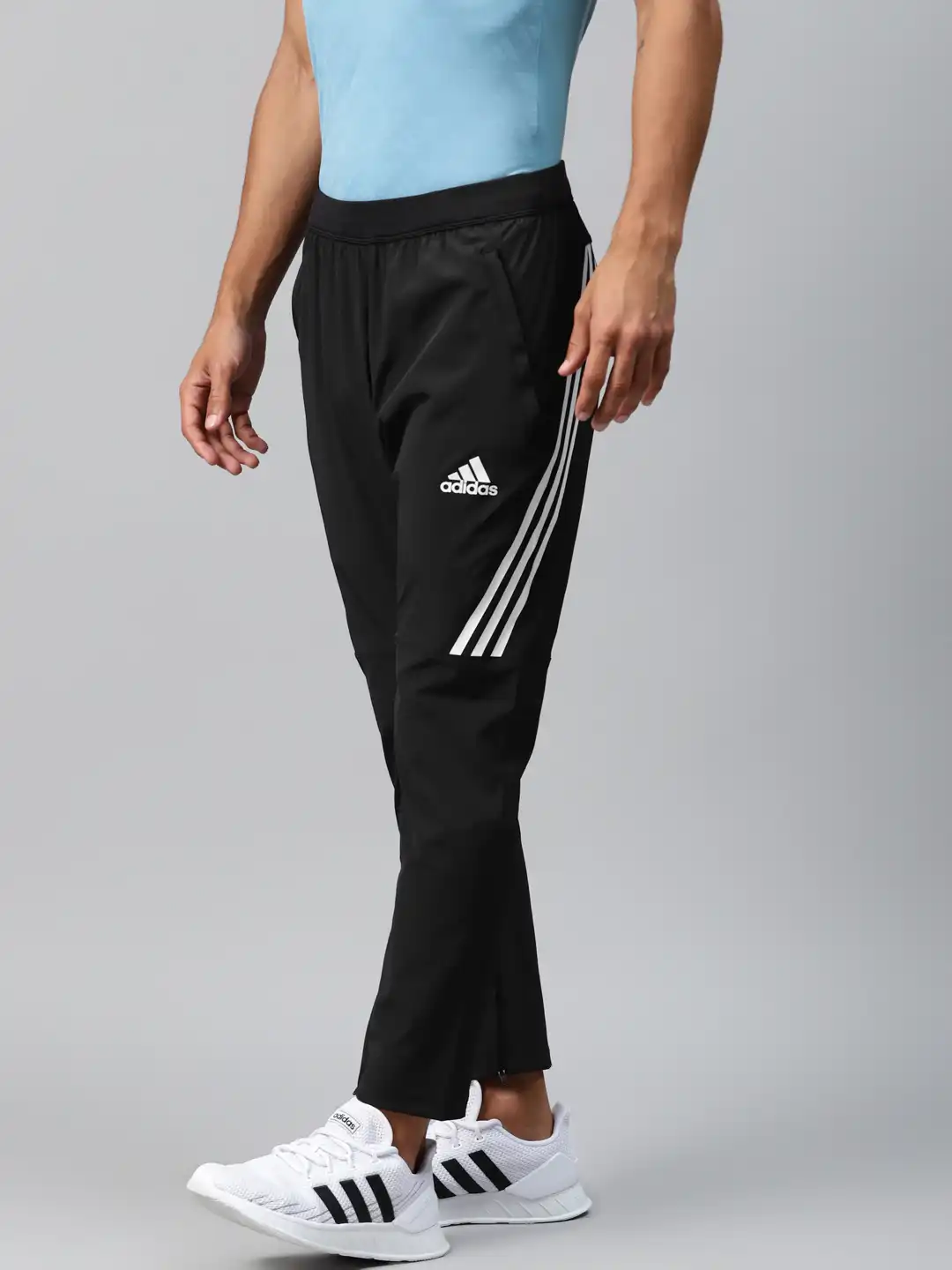 Buy ADIDAS Originals Men Black AEROREADY 3-Striped Track Pants