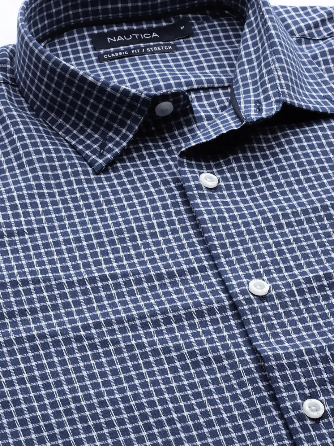 Buy Nautica Men Blue Micro Checks Checked Casual Shirt - Shirts for Men  13770560 | Myntra
