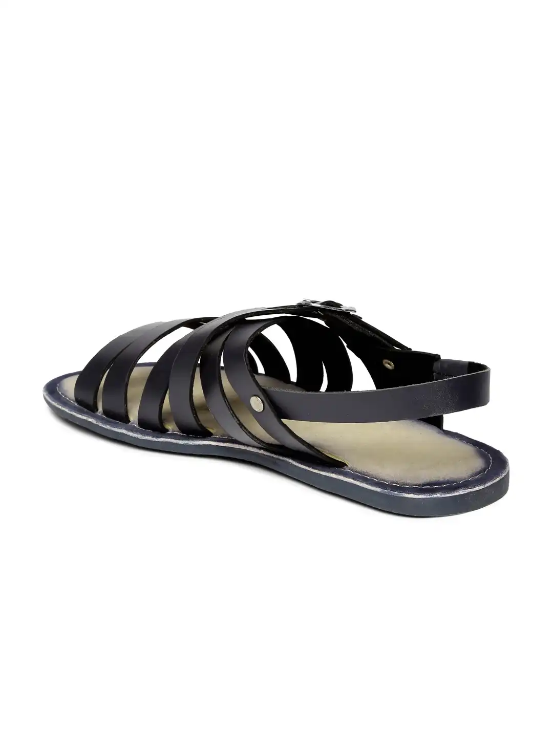 ブルース・リーフギヤ Buy Tortoise Men Navy Blue Leather Sandals - Sandals for Men