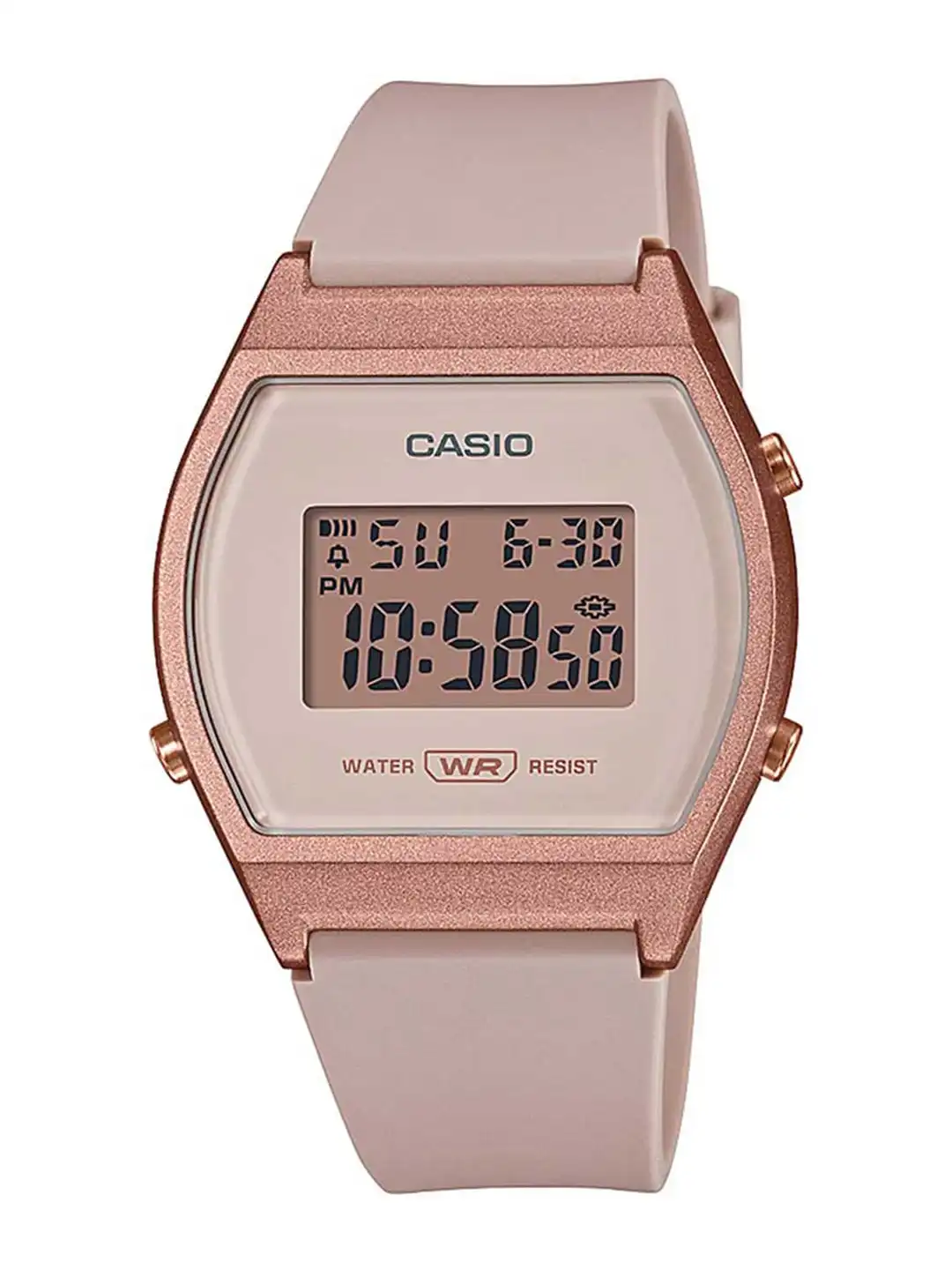 Buy CASIO Vintage LW-204-4ADF Rose Gold Digital Dial Pink Resin
