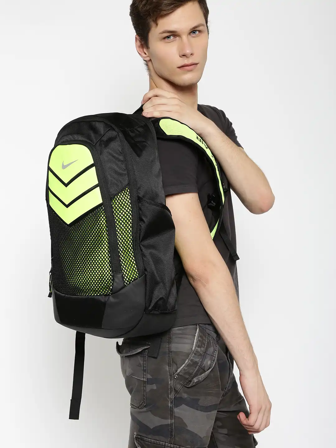Buy Nike Unisex Black & Neon Green Vapor Power Backpack - Backpacks for  Unisex 1421507 | Myntra
