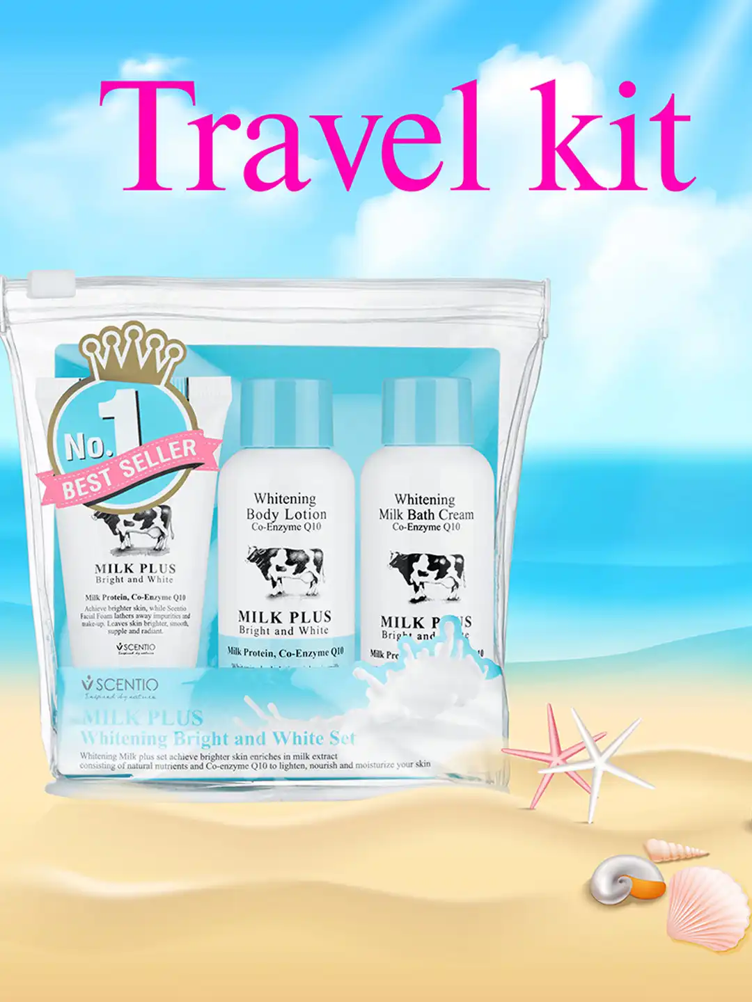 Buy BEAUTY BUFFET Scentio Milk Plus Whitening Bright & White Set