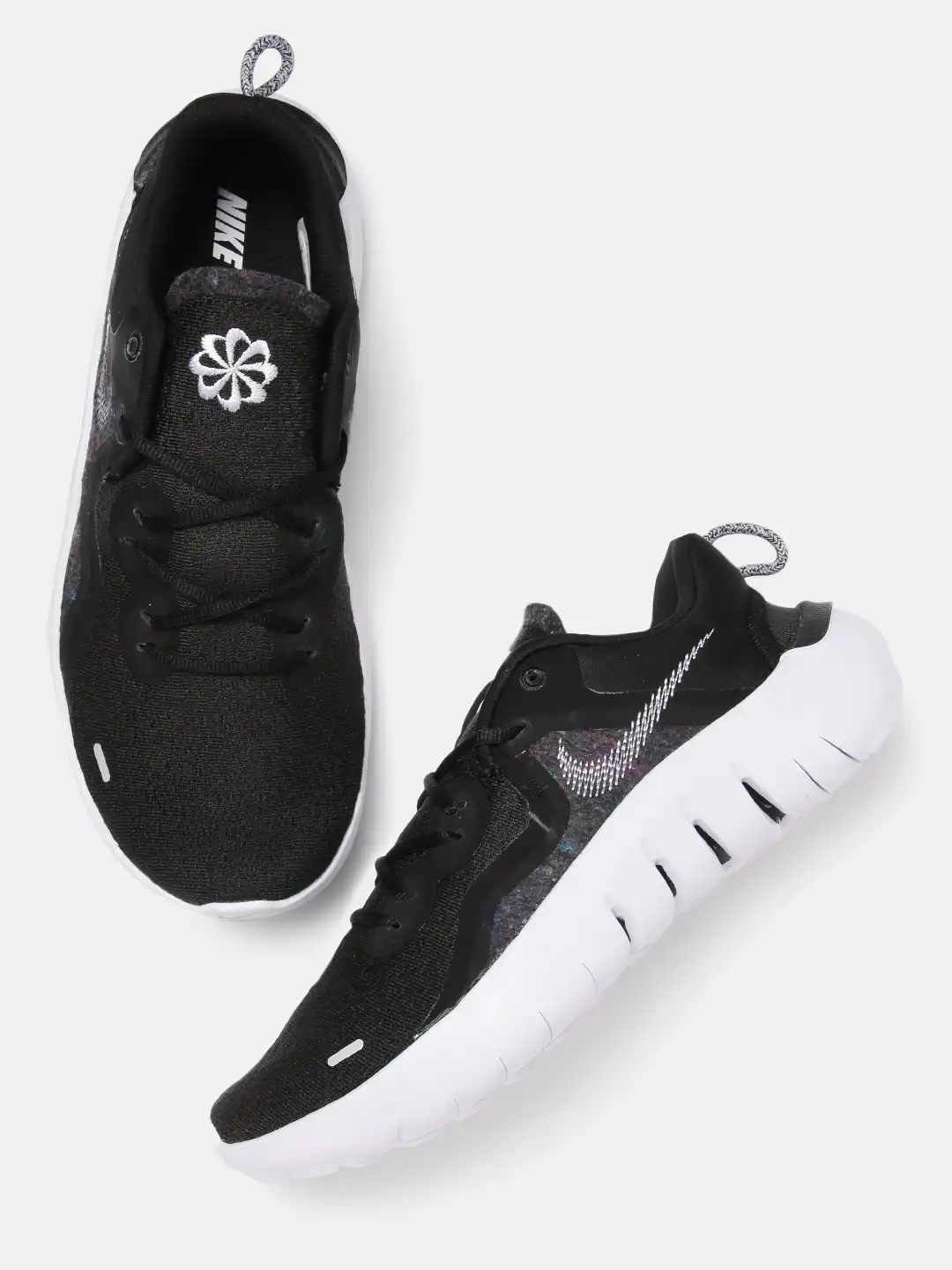 nike flex runner womens black