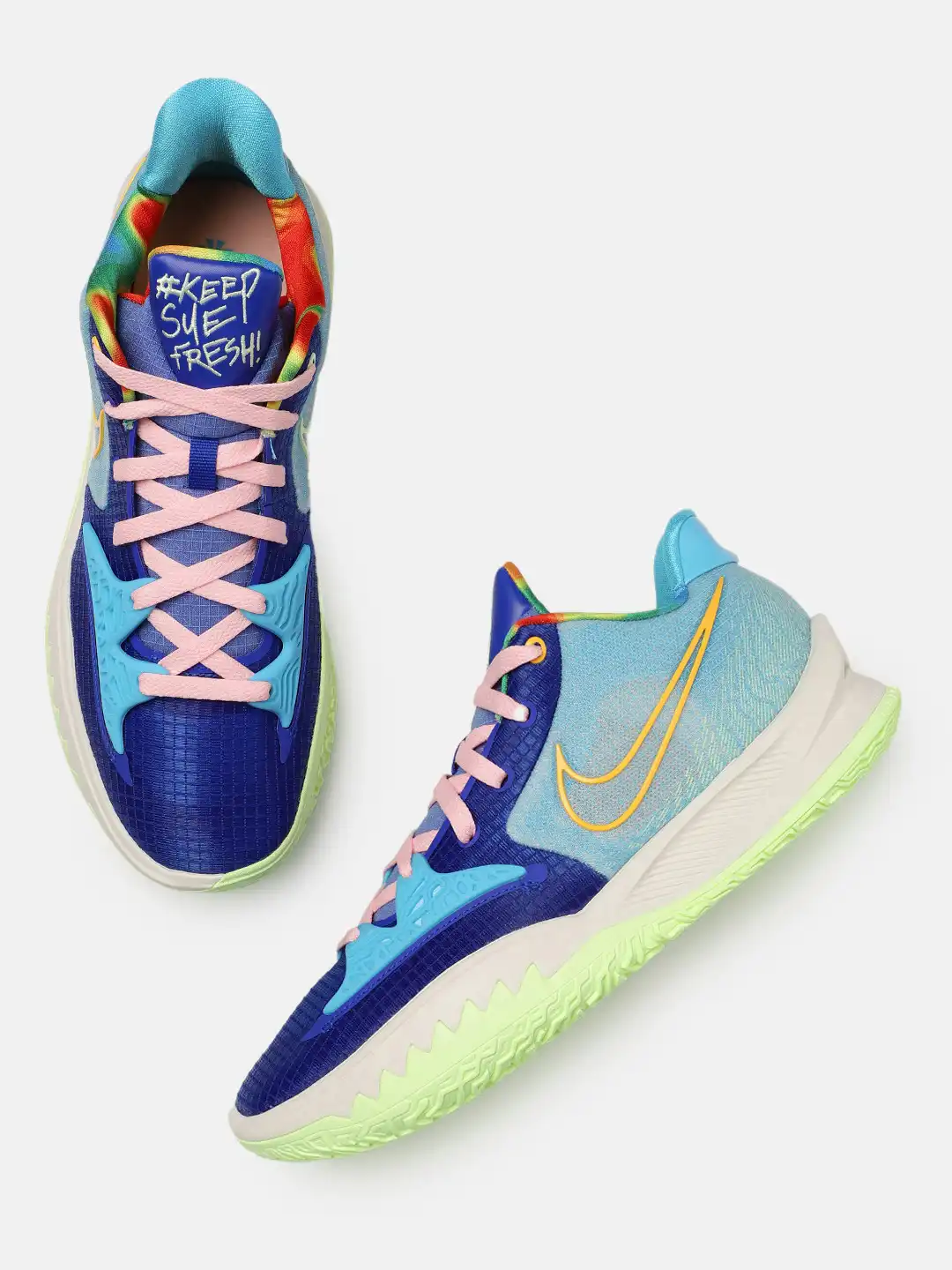 Buy Nike Unisex Blue Solid Air Zoom Kyrie Low 4 EP Basketball