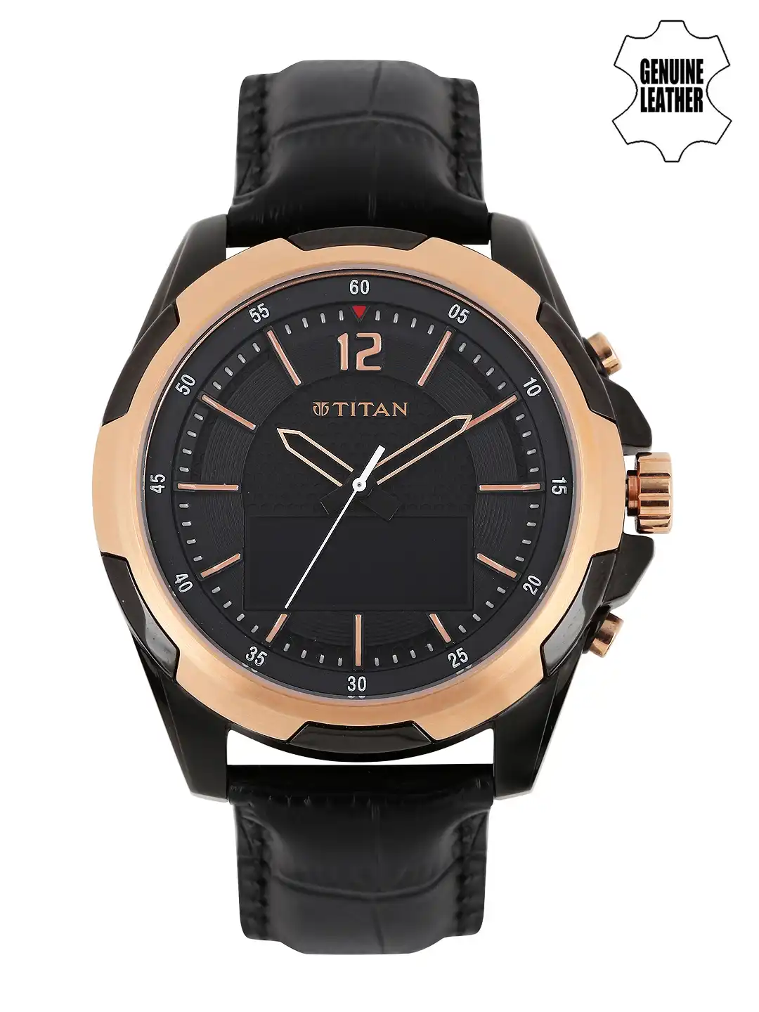 Buy Titan JUXT Men Black Smart Watch 90055KL01 - Smart Watches for