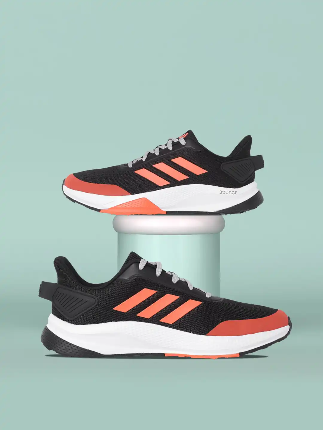 Buy ADIDAS Men Black & Orange Solid Steady Running Shoes - Sports
