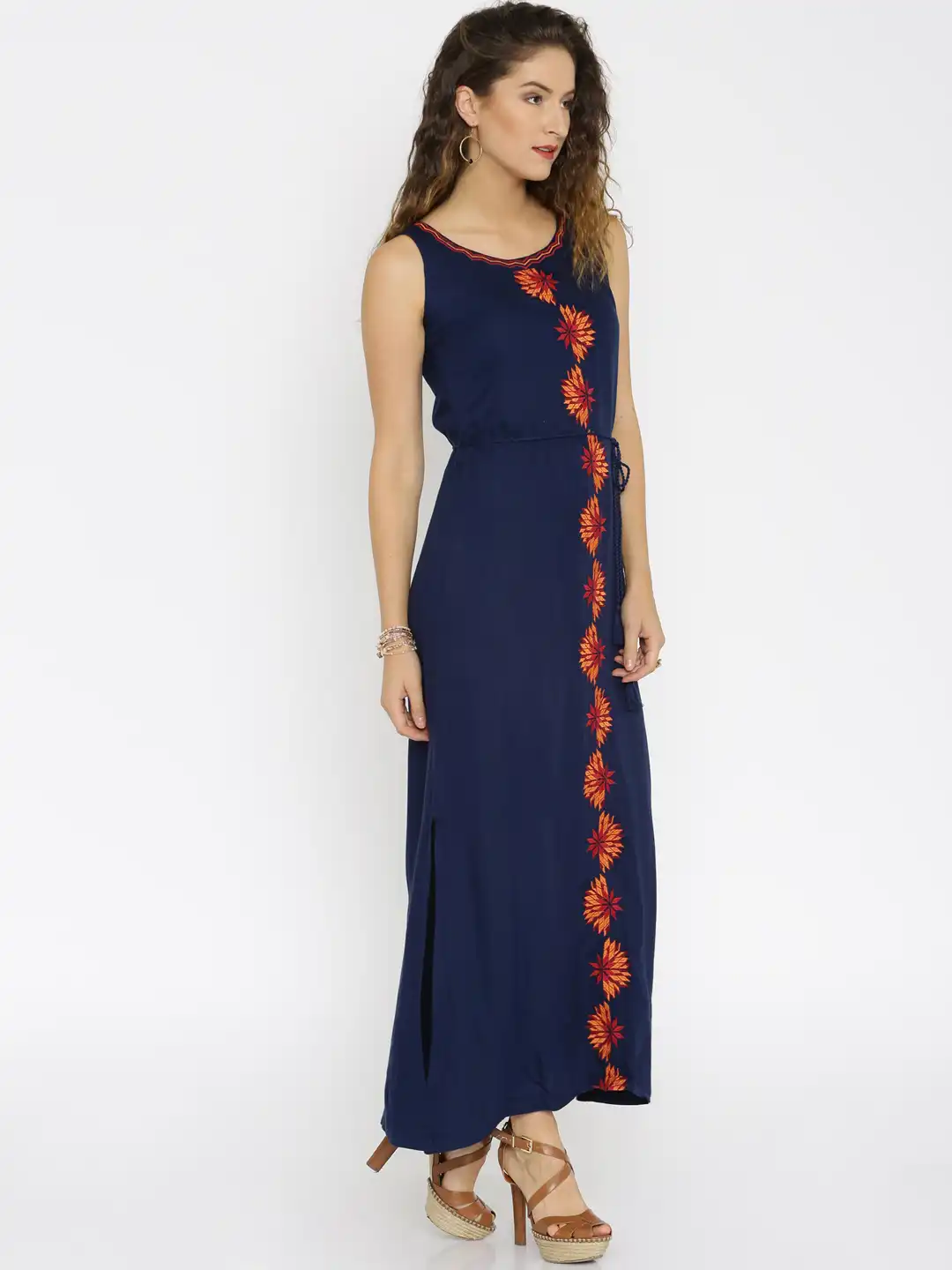 global desi blue maxi dress Buy Thumka Maxi Dress Online In India at Global Desi F24H162MX_BLUE