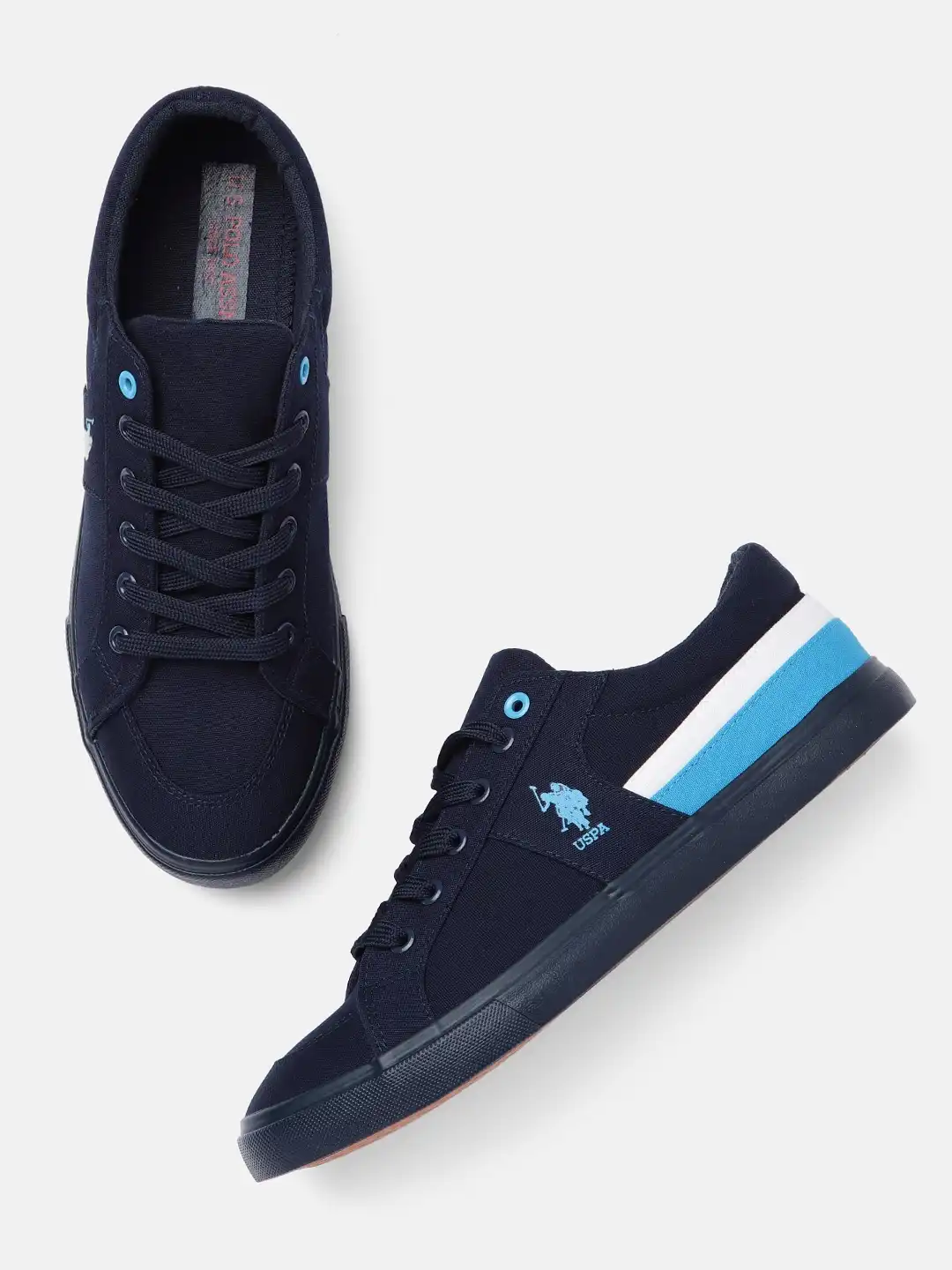 Buy U.S. Polo Assn. Men Blue Solid CLARKIN 2.0 Sneakers - Casual