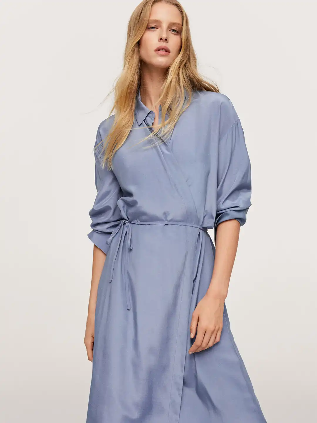mango blue midi dress This is your sign to wear blue this CNY #ZALORAAsiaFashionExpert , , #FinditonZALORA , Mango Sequined Tank Top , Mango Satin Long Skirt , Mango Lyocell Midi-Dress