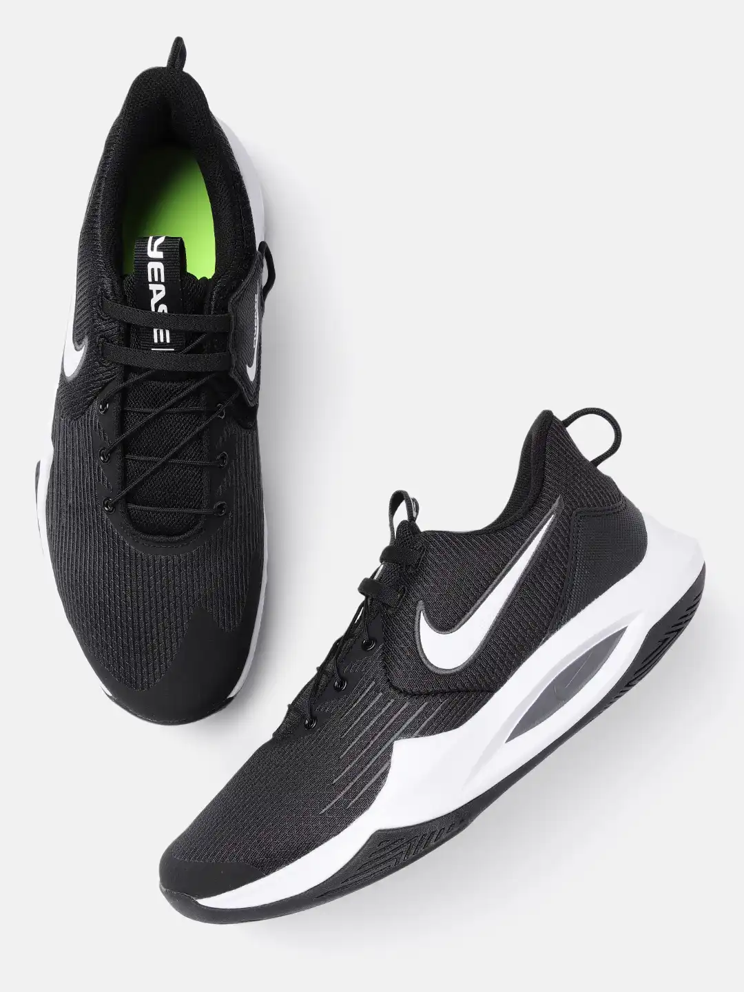 Buy Nike Unisex Black Textile Basketball Shoes - Sports Shoes for