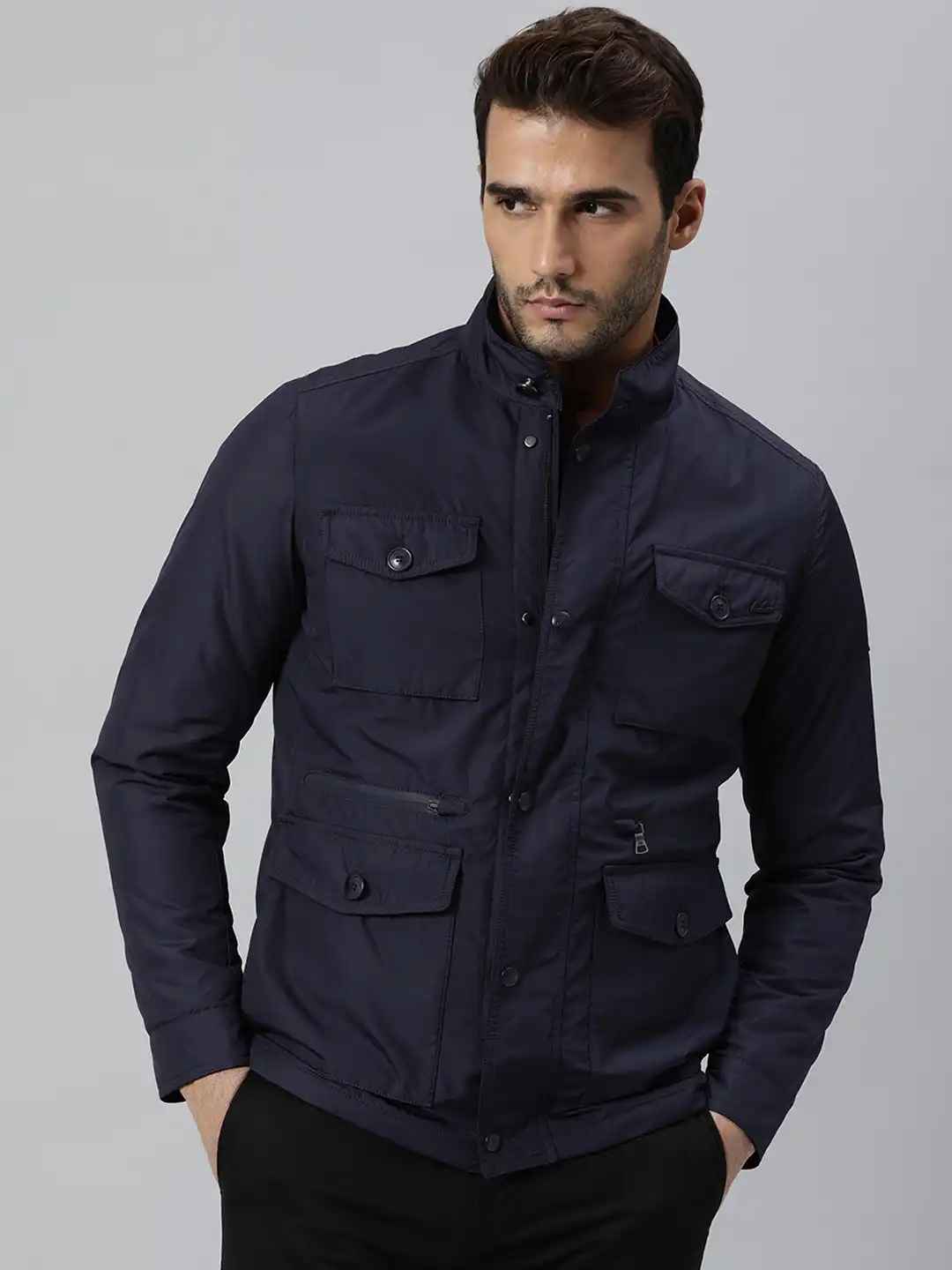 Buy RARE RABBIT Men Navy Blue Tailored Jacket - Jackets for Men