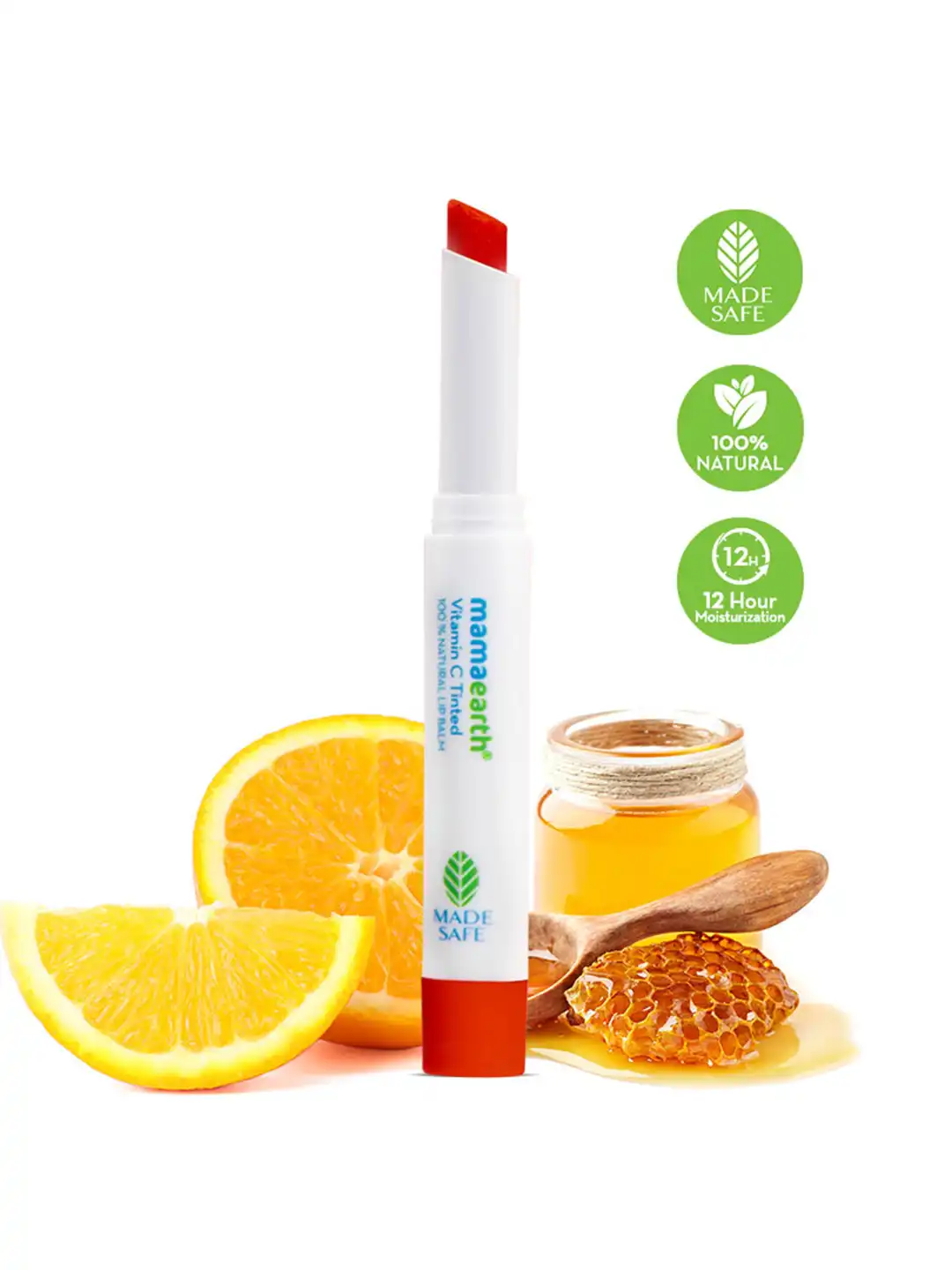 Buy Mamaearth Vitamin C & Honey Tinted Natural Lip Balm for Lip Lightening - 2 g - Lip Balm for Women 15787106
