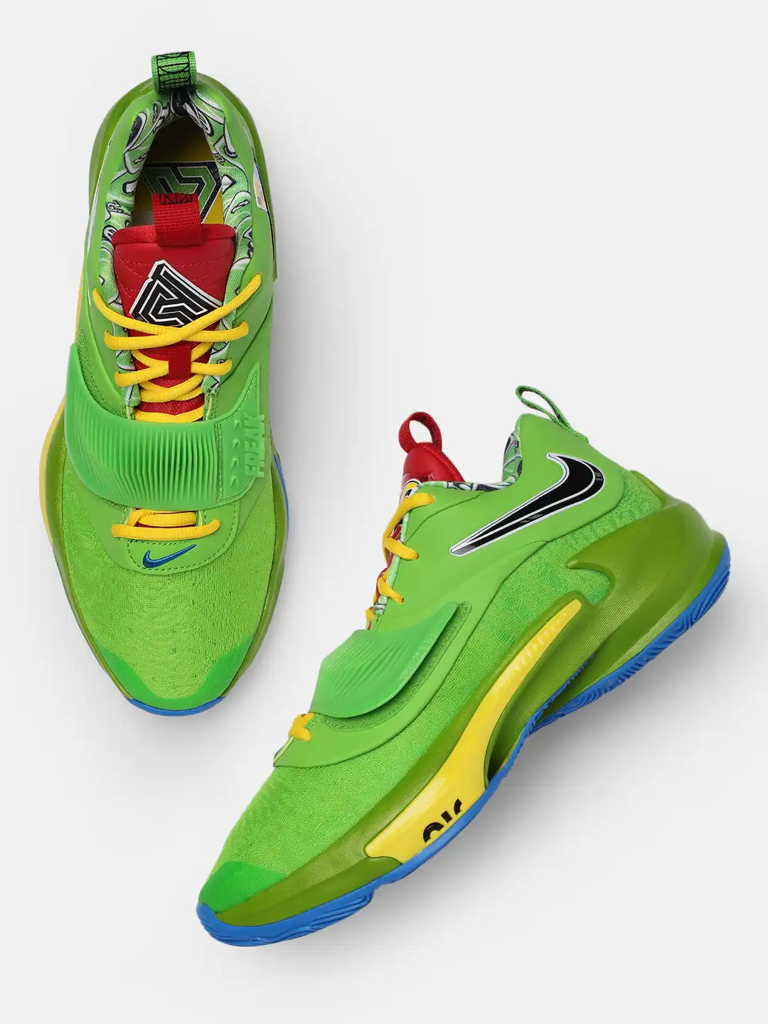Buy Nike Unisex Green ZOOM FREAK 3 NRG Basketball Shoes - Sports