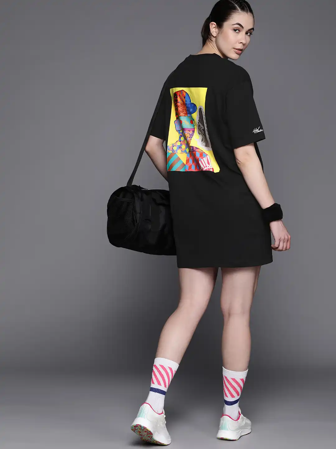 new balance t shirt dress Shop New Balance Women's Iconic Collegiate T-Shirt Dress Red Online in Kuwait -SSS