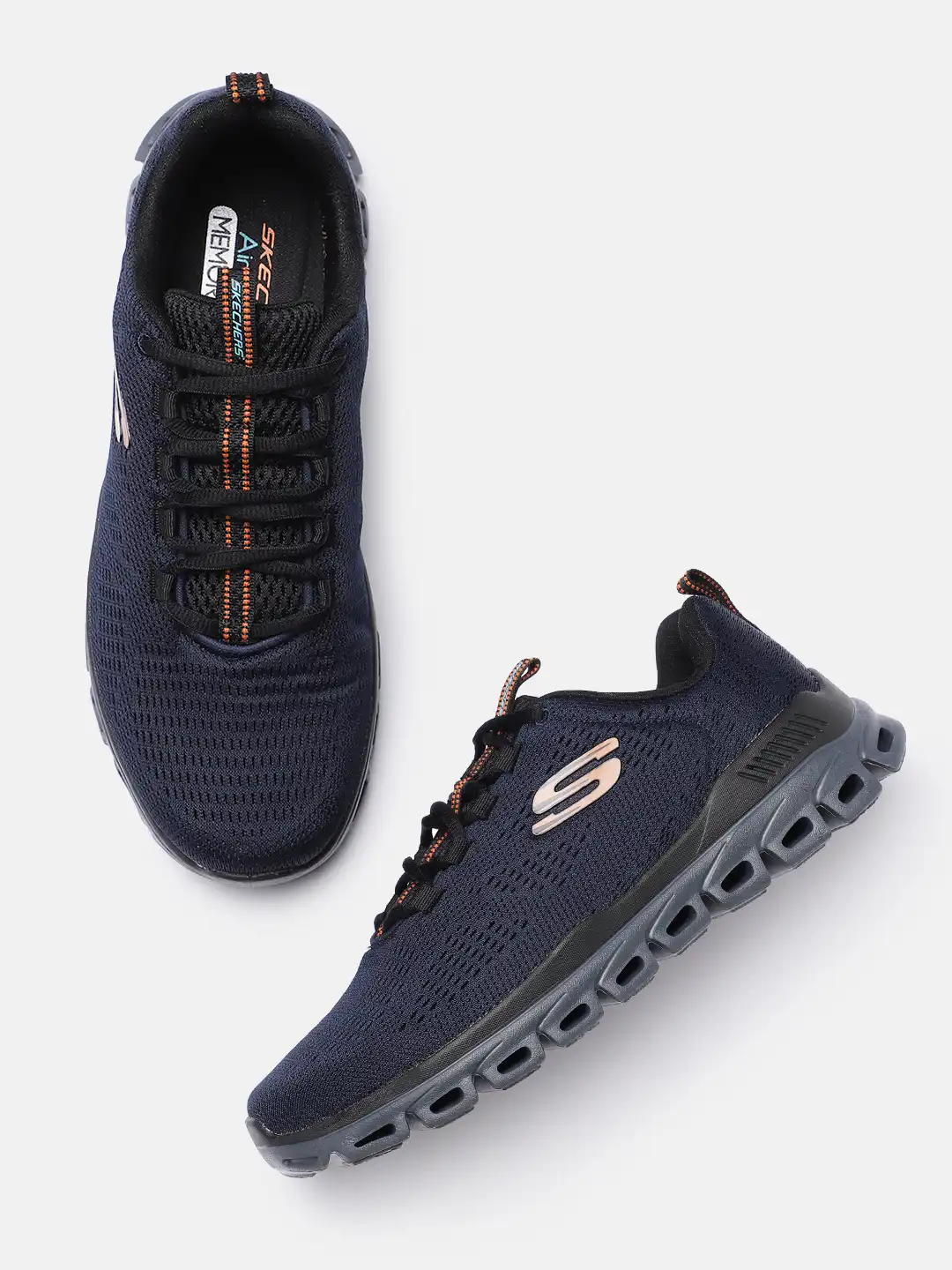 user_7fd681edページです Buy Skechers Men Navy Blue GLIDE-STEP - FASTEN UP Sneakers