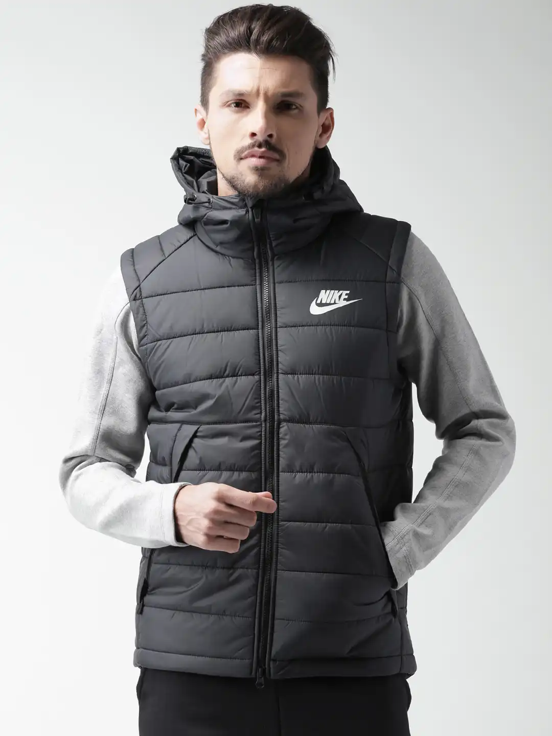 nike padded hooded jacket