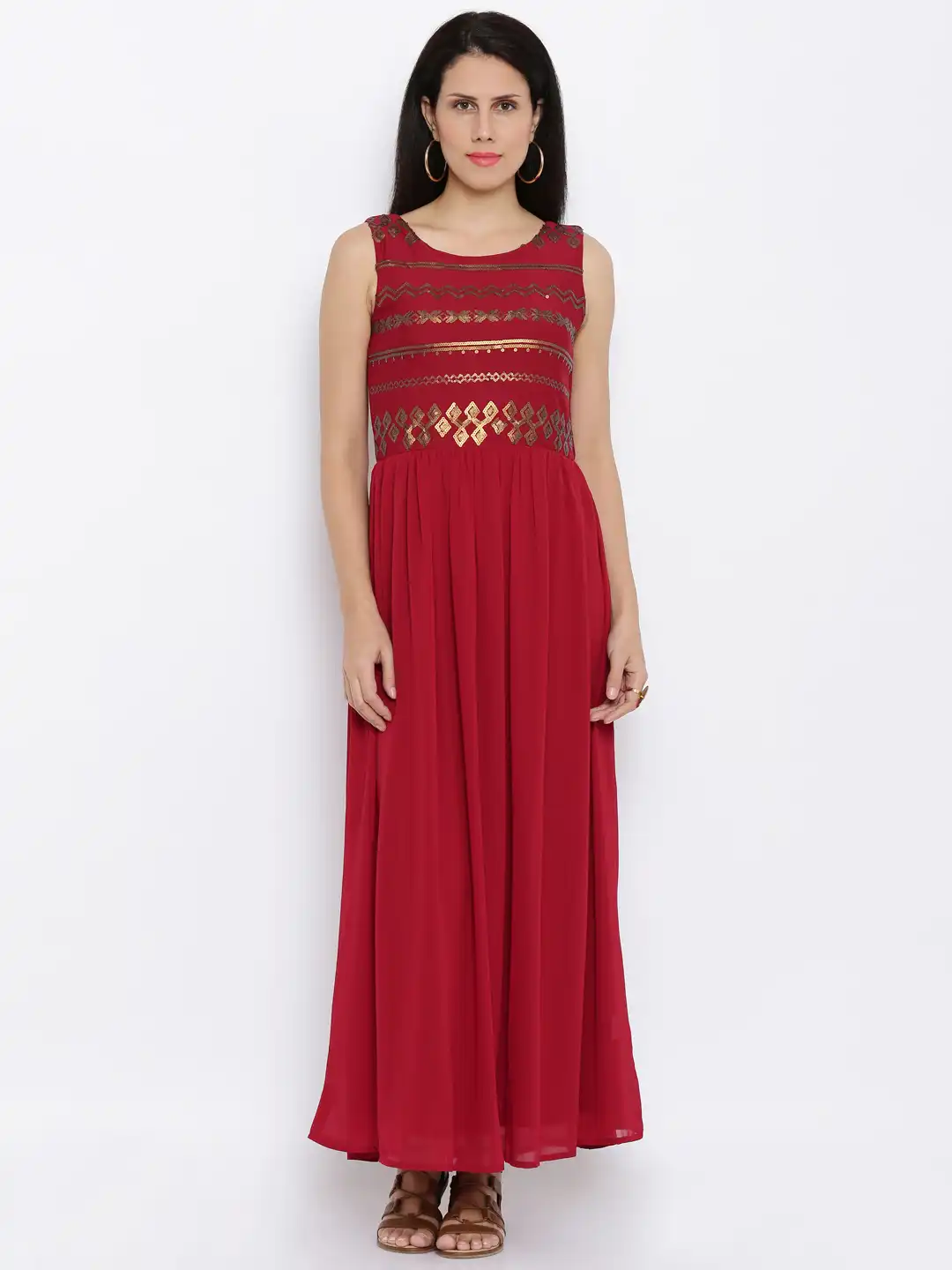 global desi red dress Buy Global Desi Women Red Solid Maxi Dress - Dresses for Women 1592854