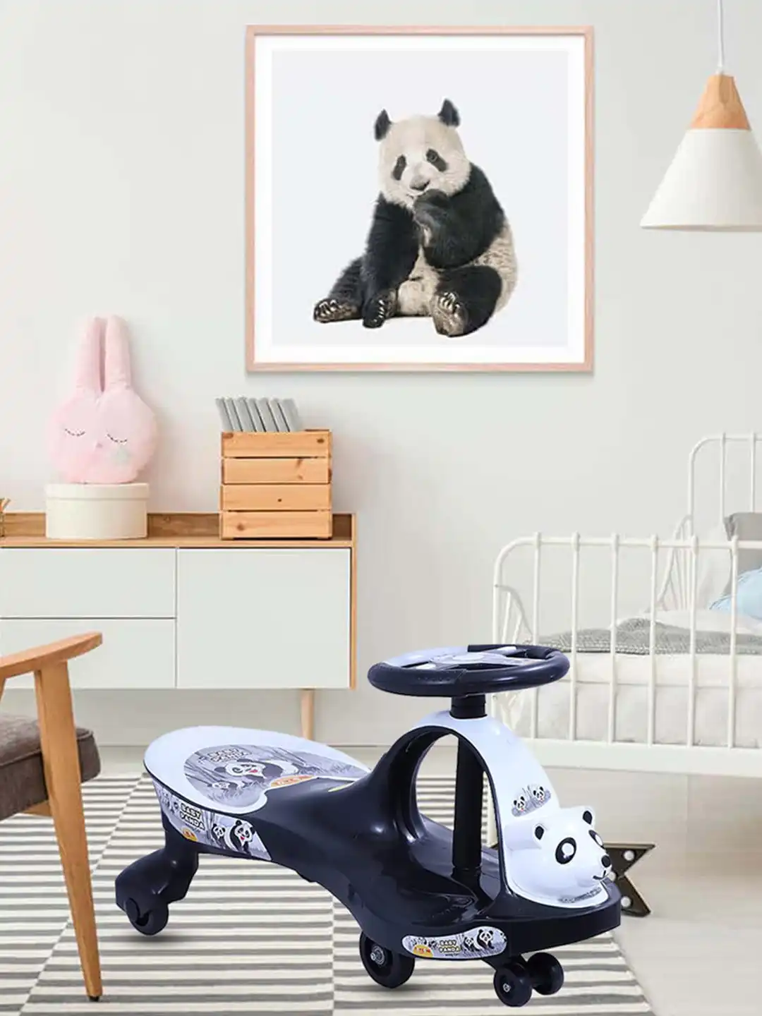 Buy Toyzone Kids BlacK & White Panda Car - Ride On Vehicles for