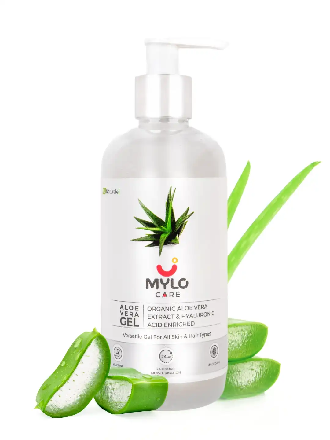 Buy Mylo Organic Aloe Vera Gel with Hyaluronic Acid - 200ml - Serum and Gel  for Unisex 15960872 | Myntra