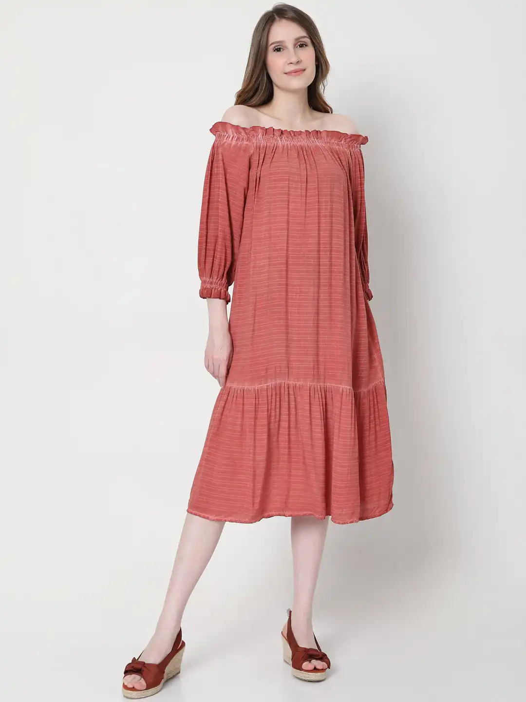 vero moda off shoulder dress Vero Moda VMBOOM OFF SHOULDER DRESS - Jumper dress - black