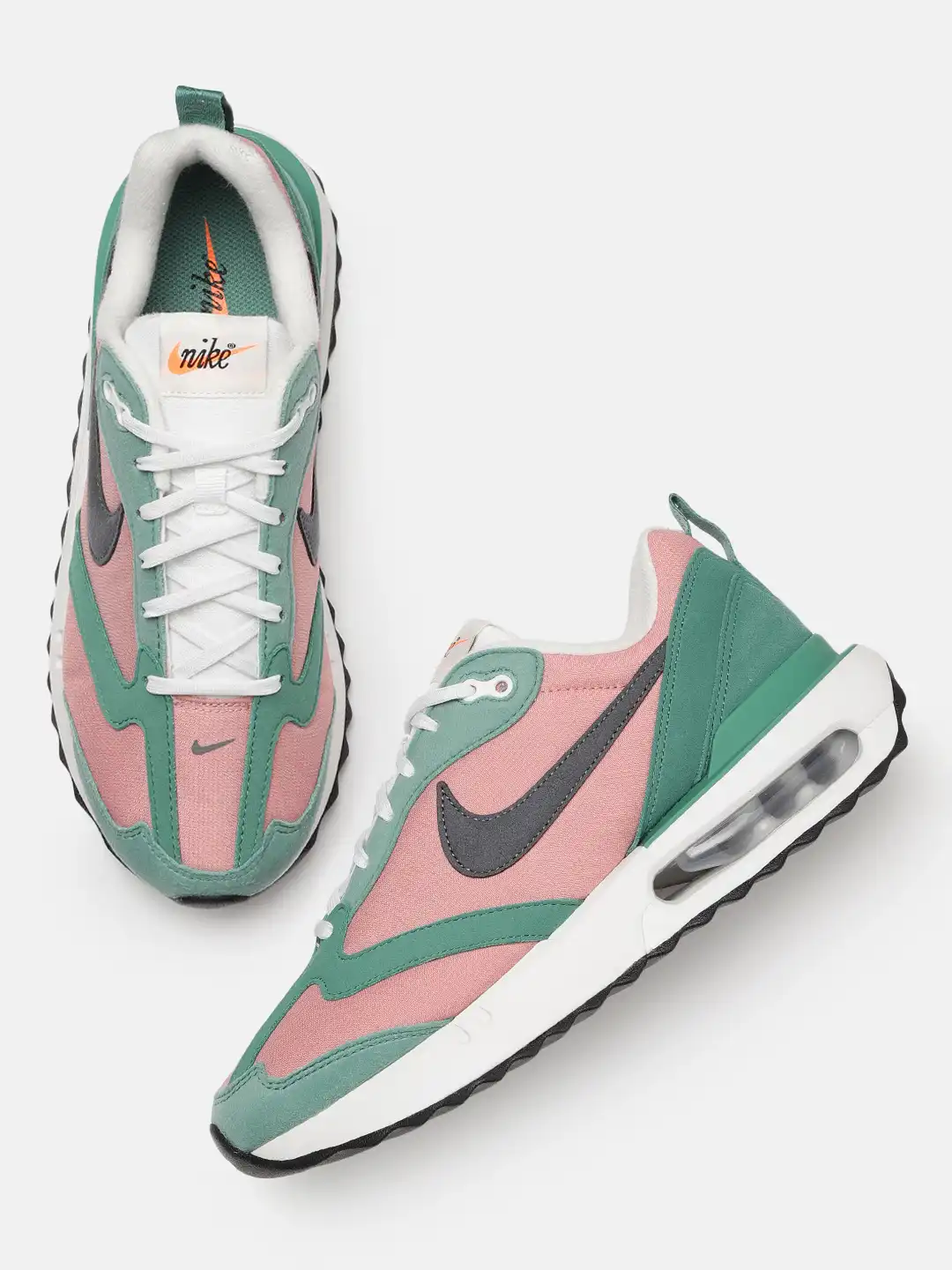 green pink nikes