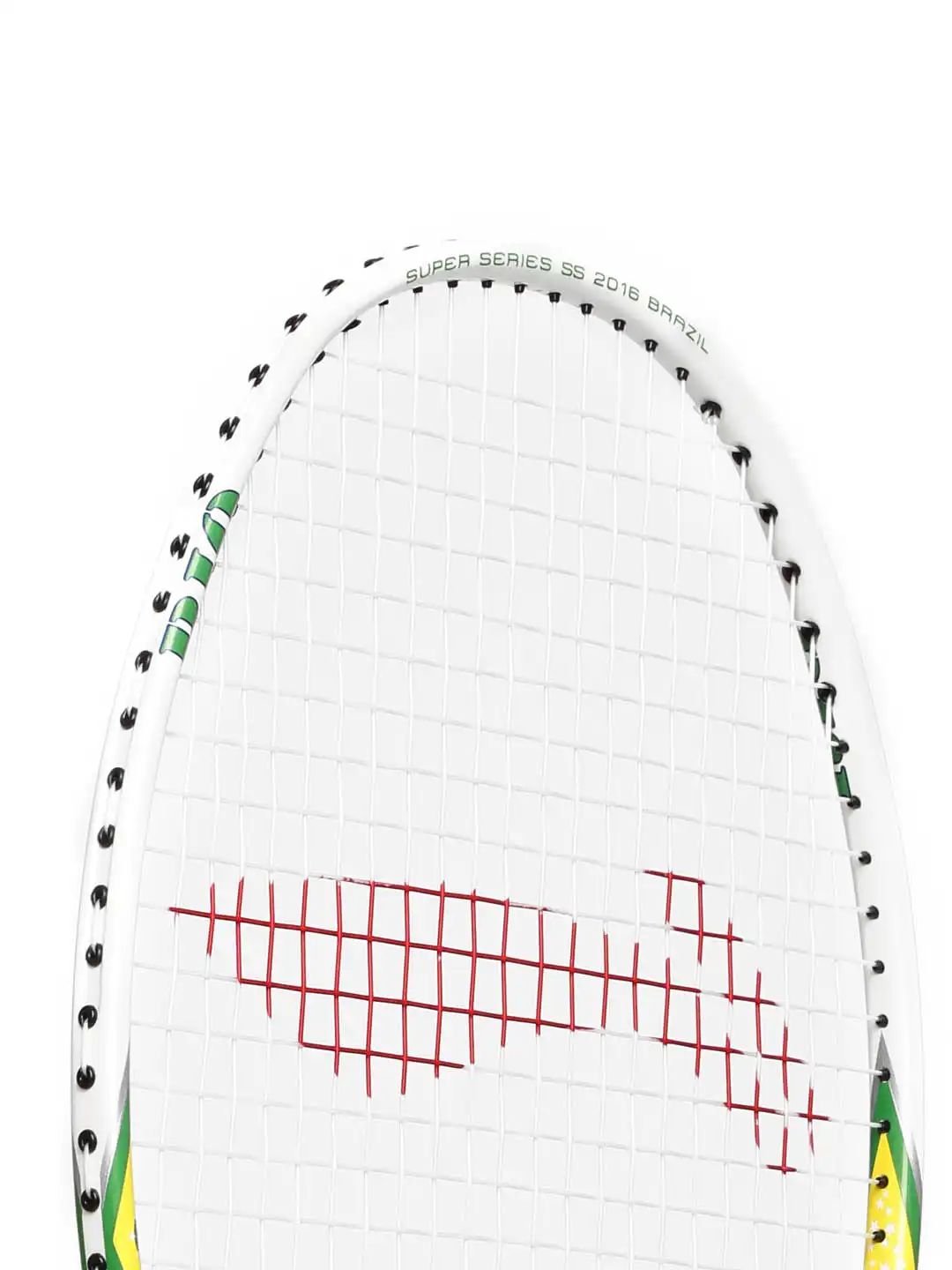 Buy Li Ning Unisex White & Green Superseries 2016 Brazil Printed