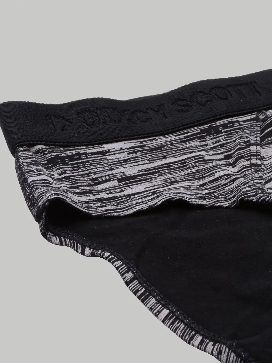 Buy DIXCY SCOTT MAXIMUS Men Black & Grey Printed Pure Cotton Basic